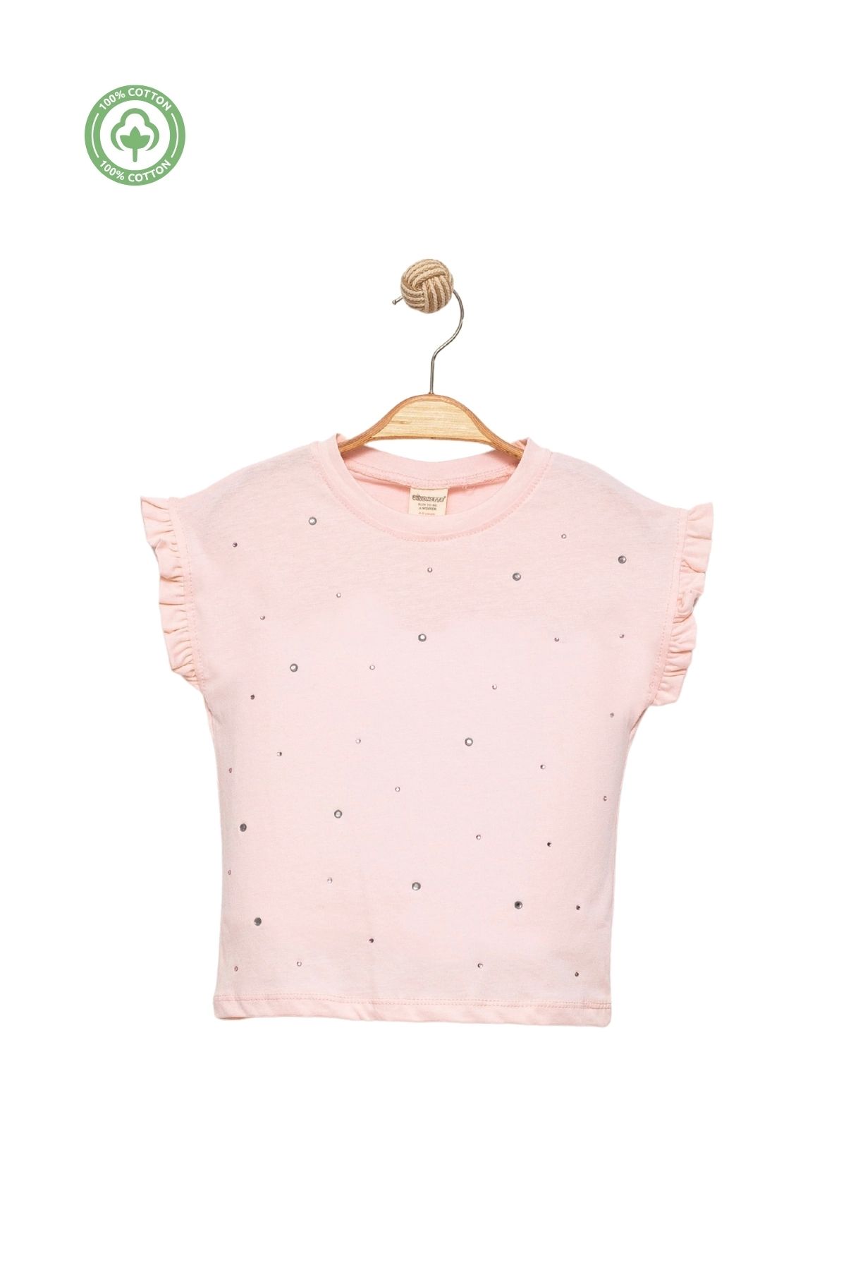 Divonette Kız Çocuk Taş Baskılı T-shirt -Çocuk Giyim
