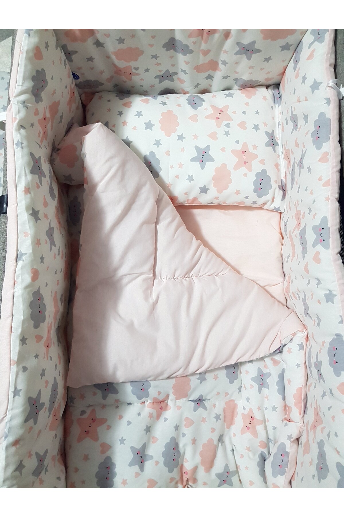 bebek_iklimi 45x85 Bebek Uyku Seti – Beşik Hariç - Portatif Sepet Beşik Uyku Seti fotoğrafı 2 (önizleme)