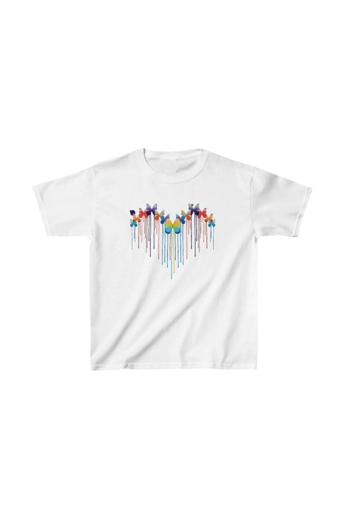 luz&pos Çocuk Unisex Baskılı T-Shirt - Beyaz