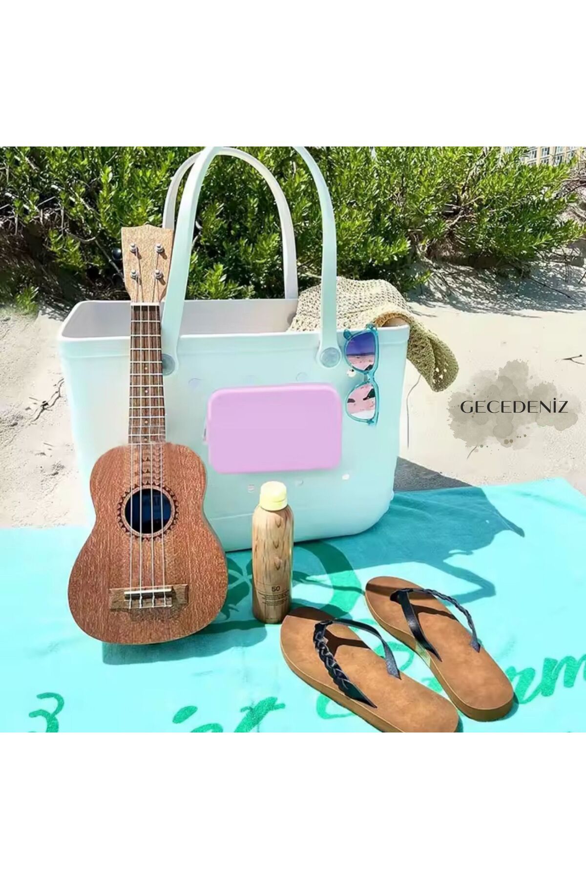 کیف پول مردانه و زنانه لوازم جانبی ضد آب BOGG EVA SILICONE BEACH BAG سیاه GECEDENİZ
