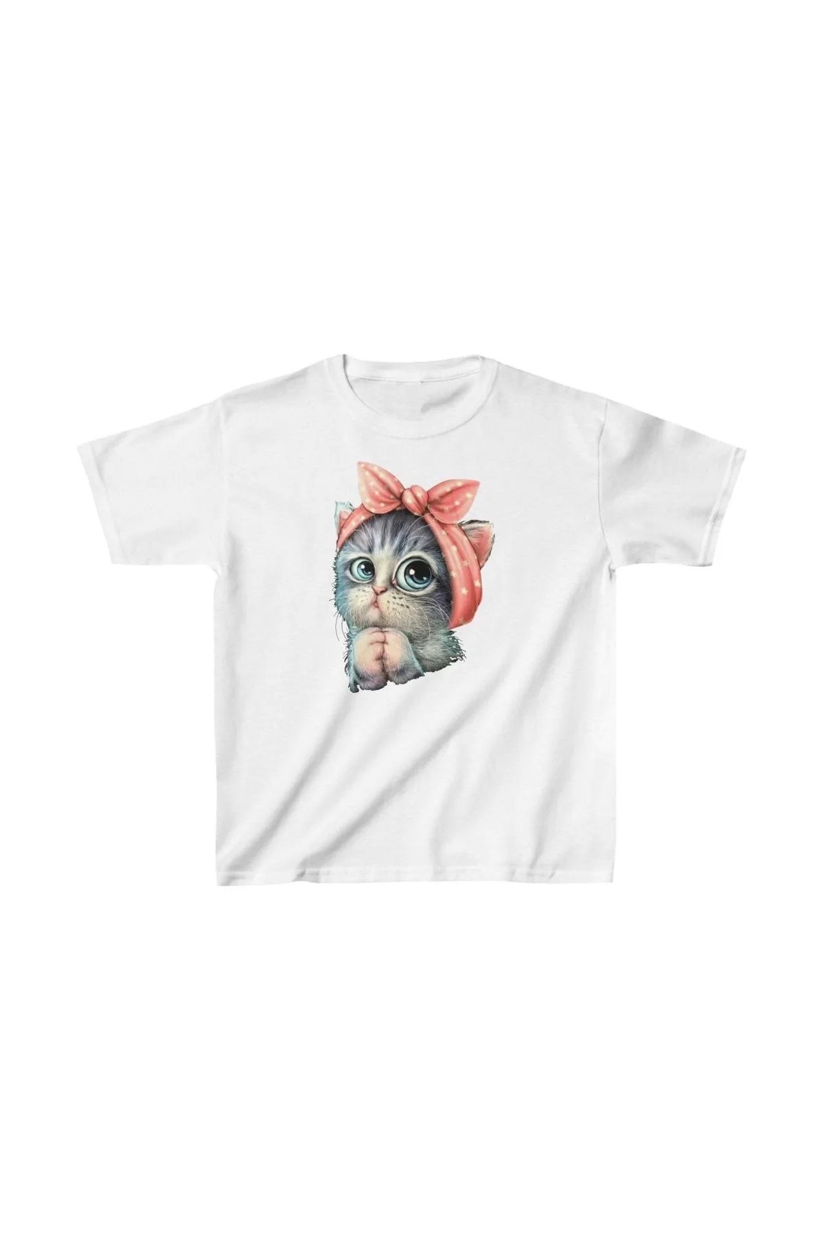 luz&pos Çocuk Unisex Baskılı T-Shirt - Beyaz