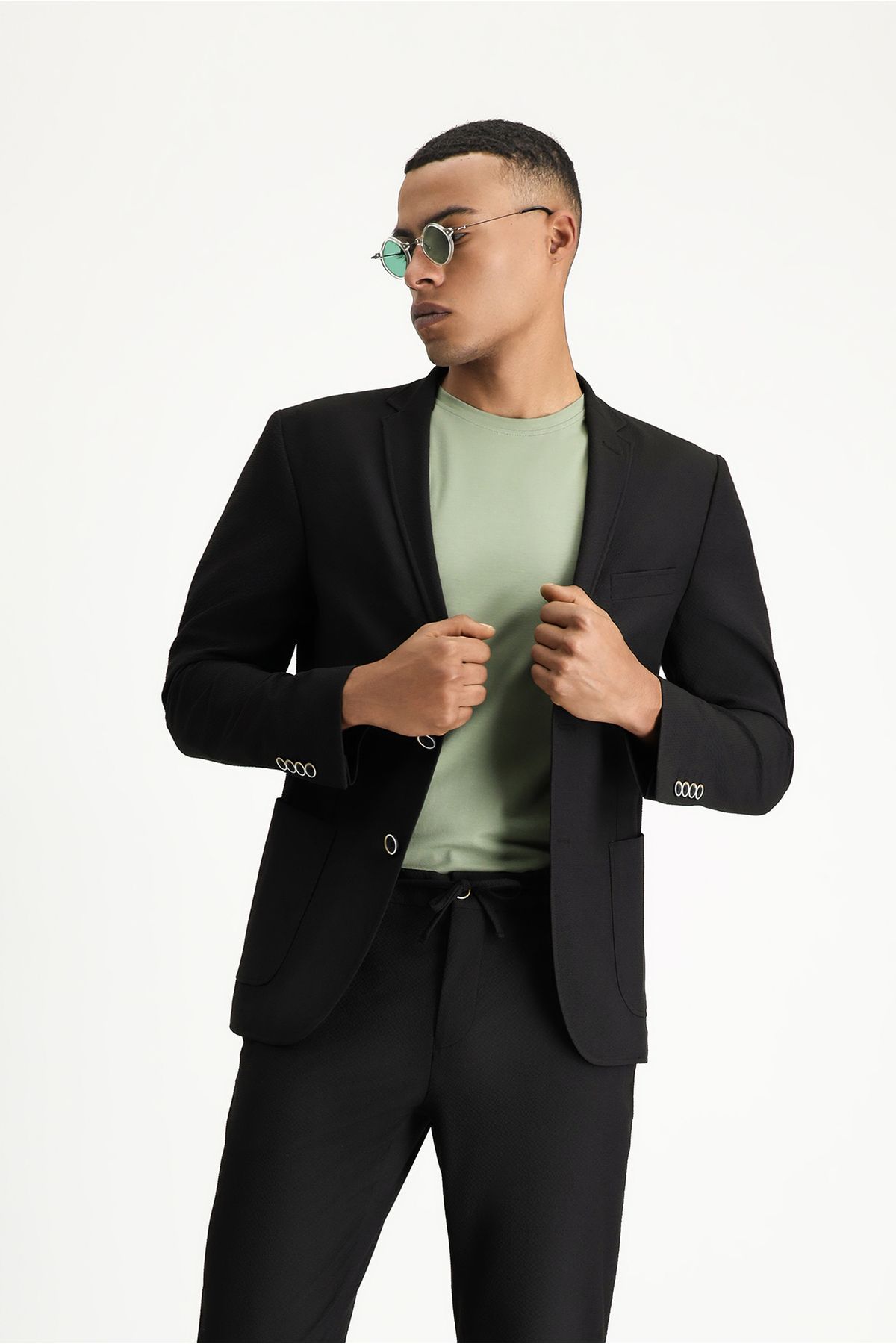 ژاکت Super Slim Fit Extra Slim Cut Seersucker Kiğılı
