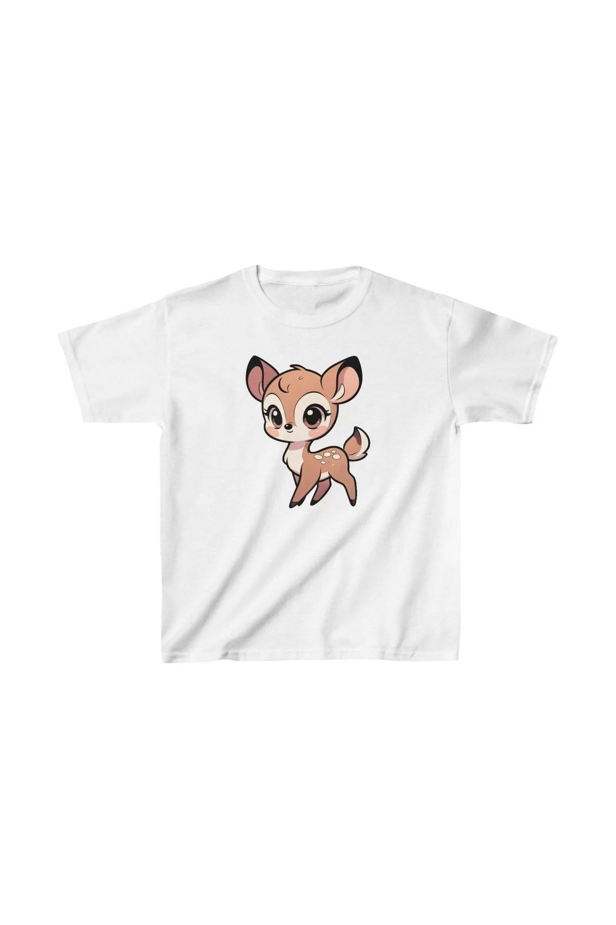 luz&pos Unisex Çocuk Baskılı T-Shirt - Beyaz