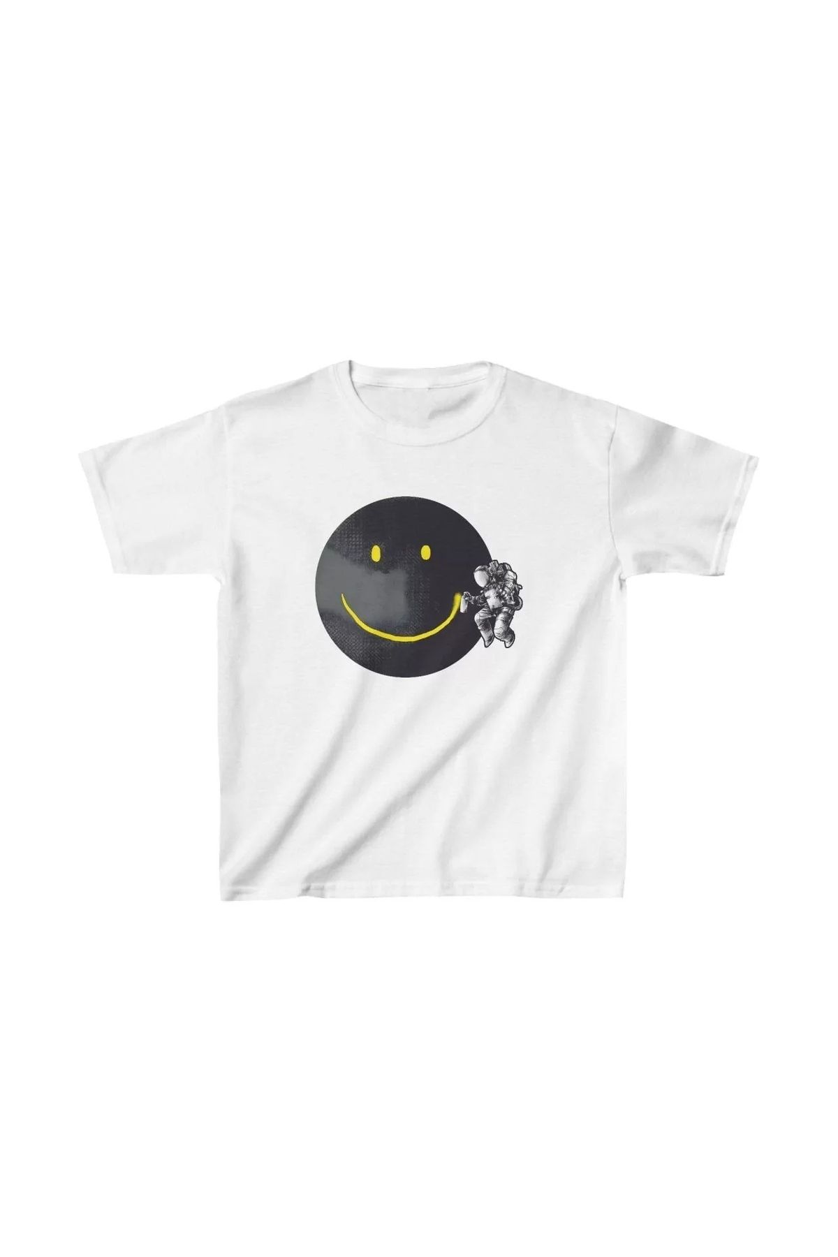 luz&pos Unisex Çocuk Baskılı T-Shirt - Beyaz