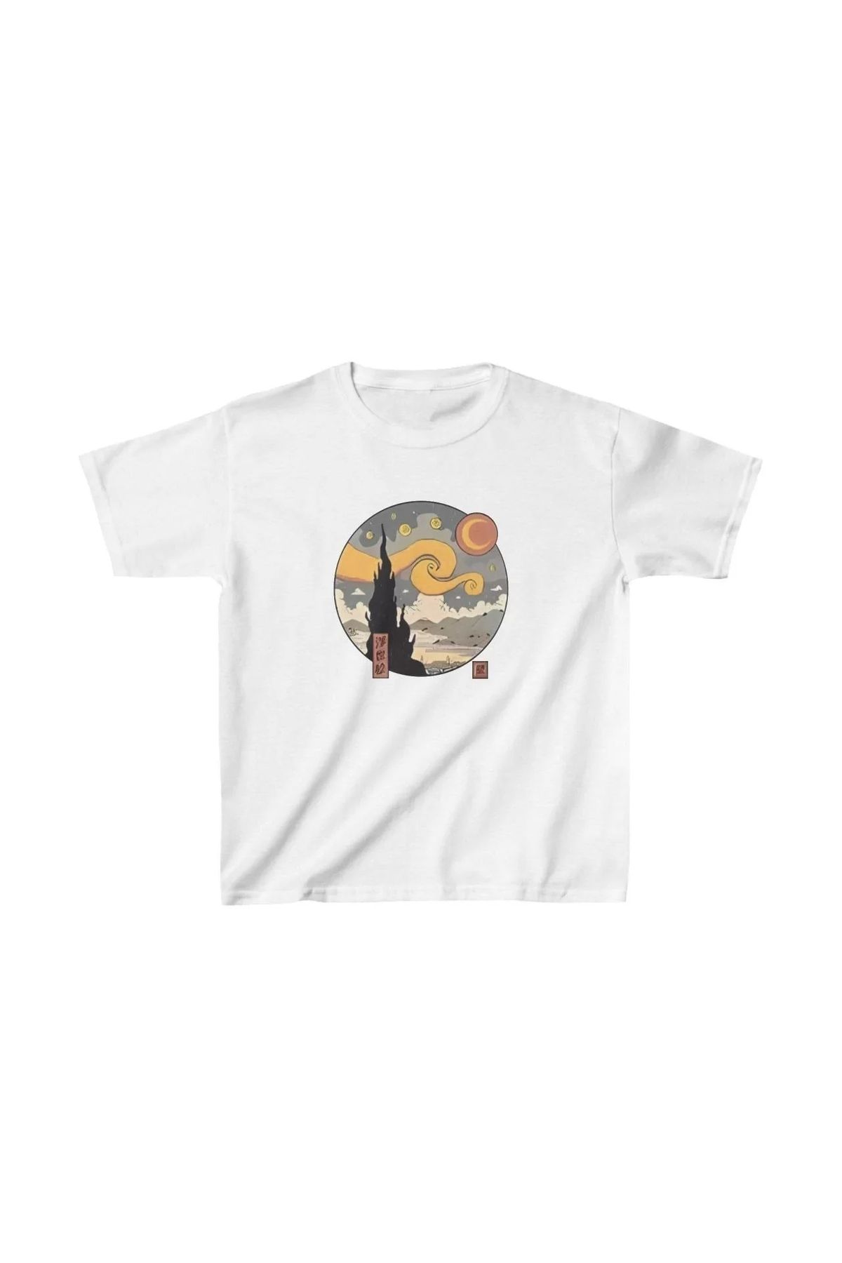 luz&pos Çocuk Unisex Baskılı T-Shirt - Beyaz