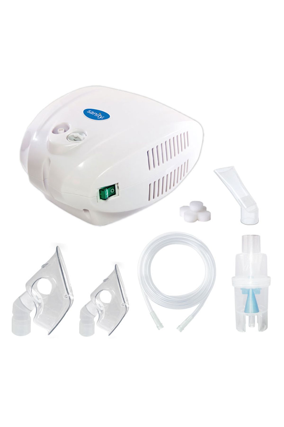sanity Aparat Aerosoli Cu Compresor Alergia Stop Inhaler, Mmad 3 Μm, Cupa Medicamente 10 Ml - One Size