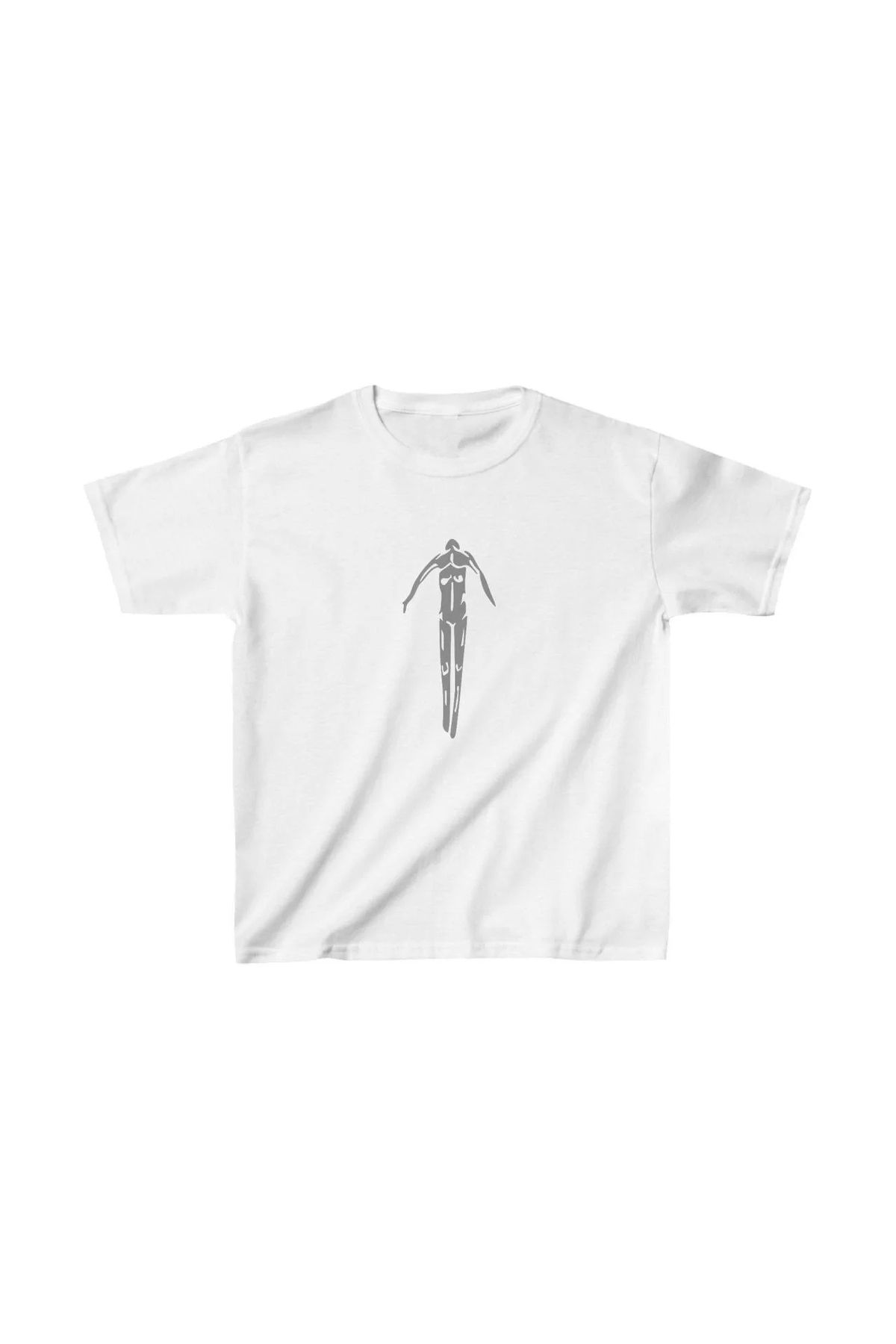 luz&pos Unisex Çocuk Baskılı T-Shirt - Beyaz