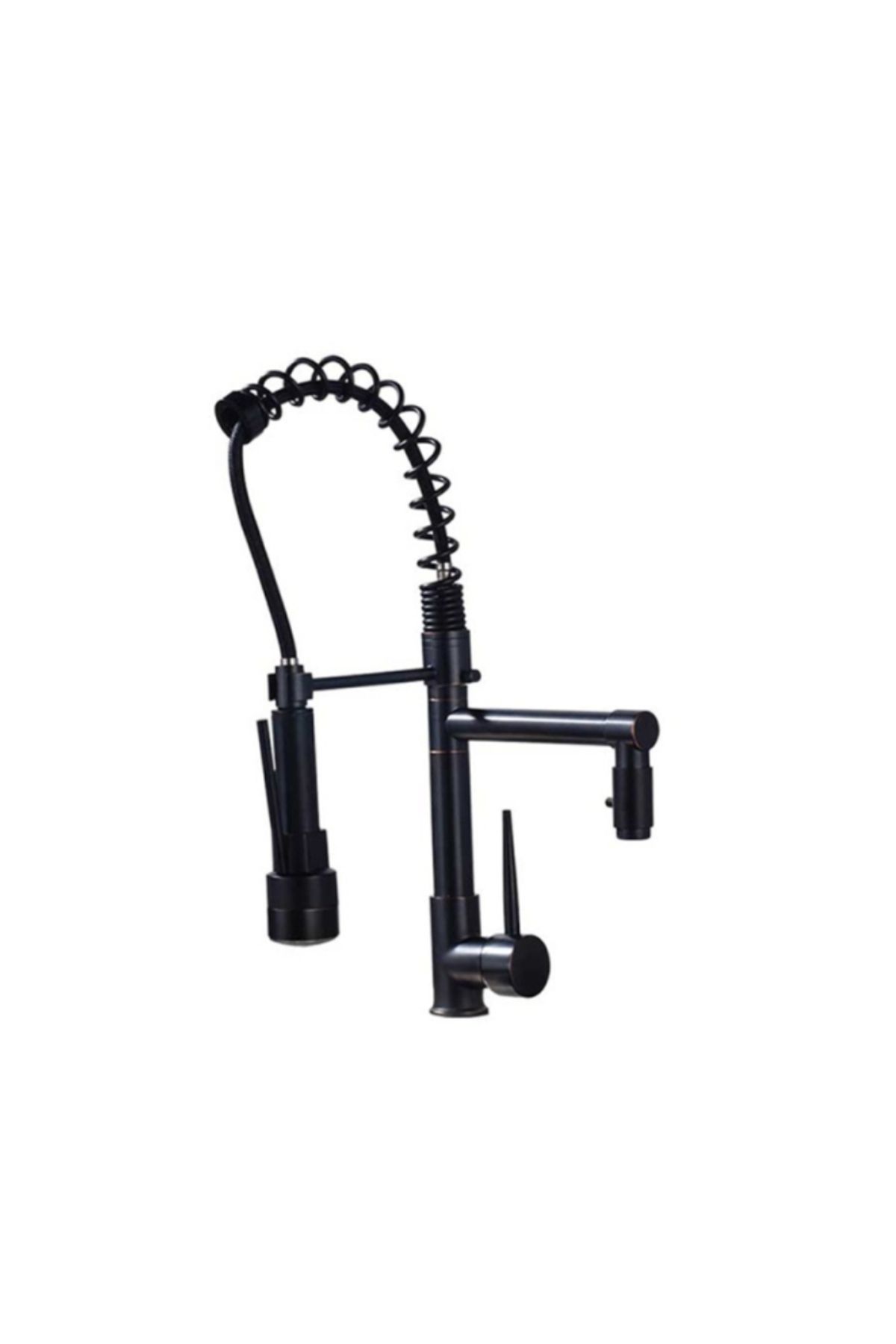 Blackswan Design Baterie Chiuveta Bucatarie, Blackswan, Tip M132 Tepos Cu Led Si 2 Moduri, Negru Antichizat, 49 Cm - One Size