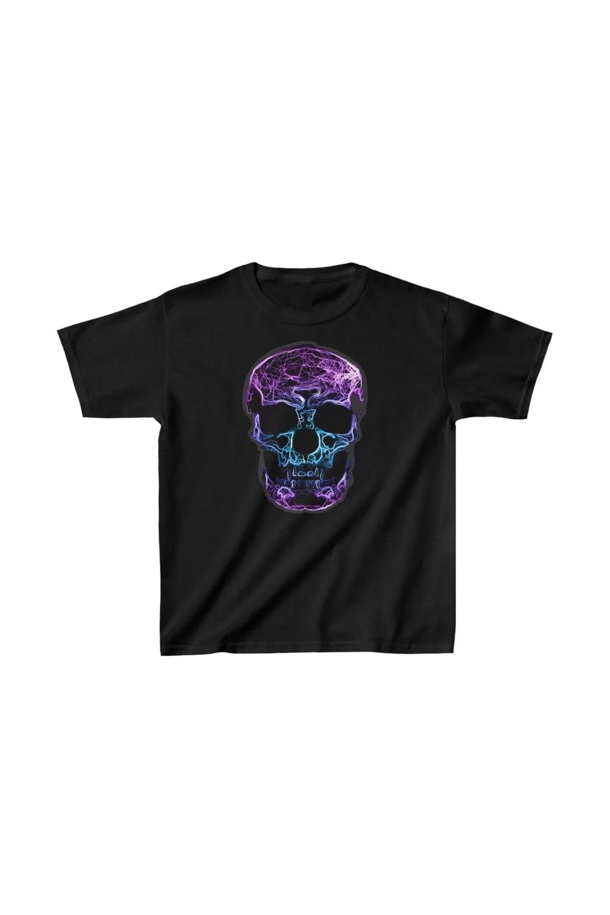 luz&pos Unisex Çocuk Baskılı T-Shirt - Siyah