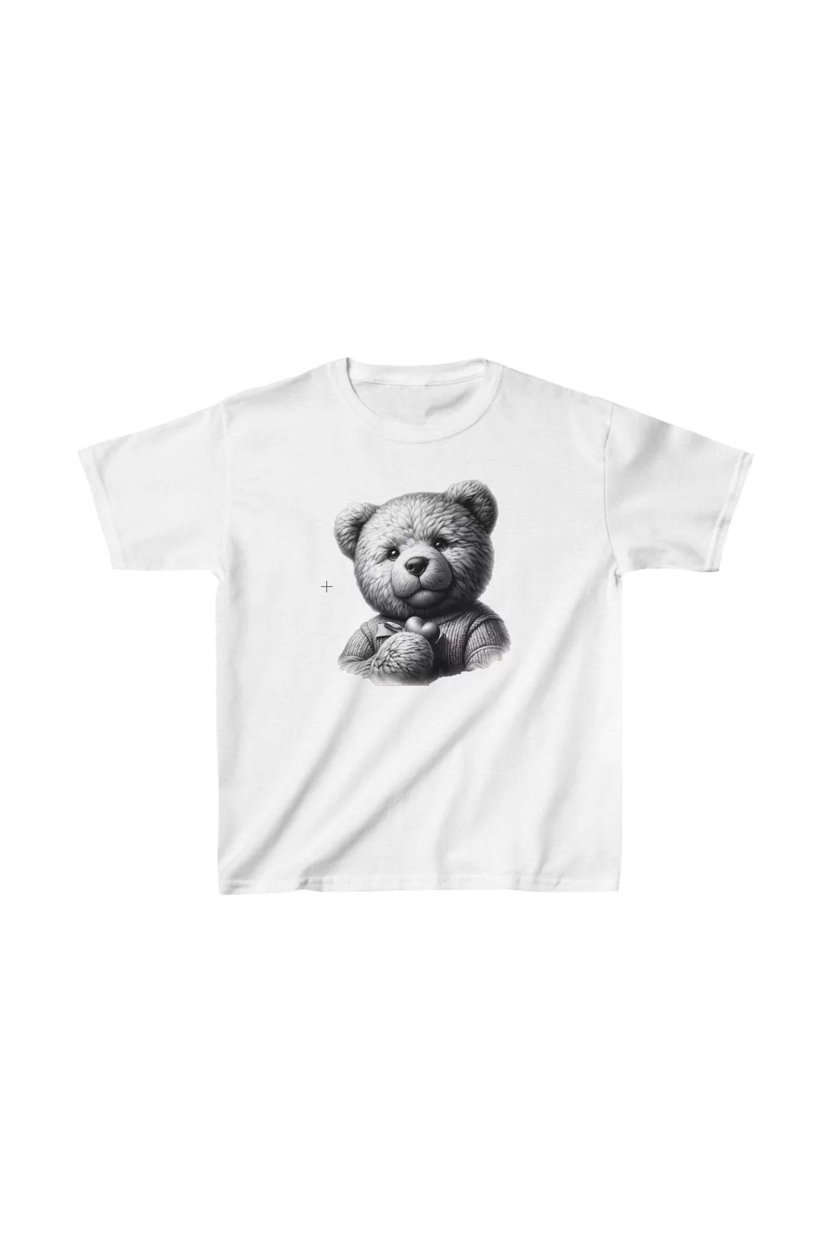 luz&pos Unisex Çocuk Baskılı T-Shirt - Beyaz