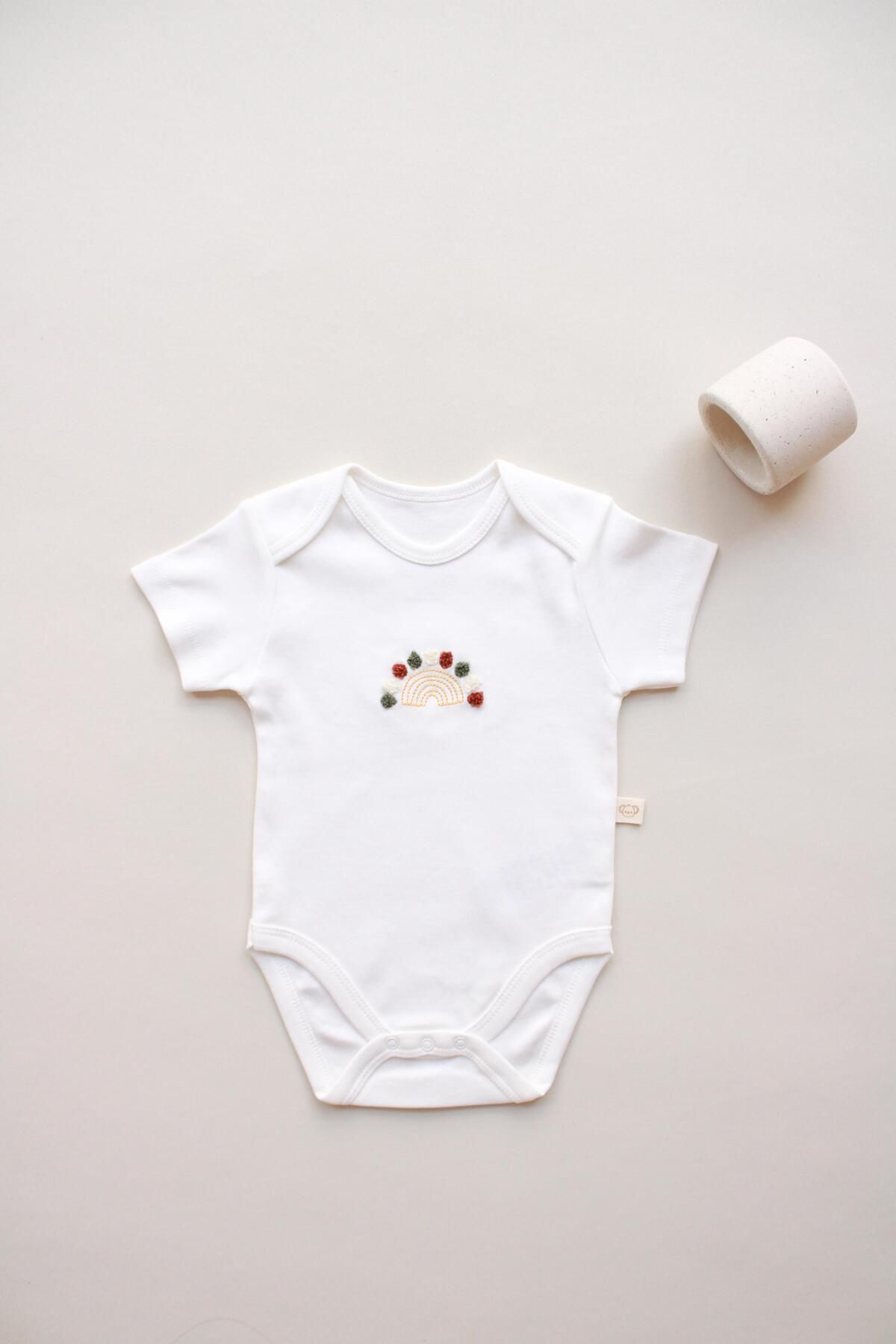 Oh La La Koala For Little Ones Gökkuşağı Nakışlı Kısa Kollu Body