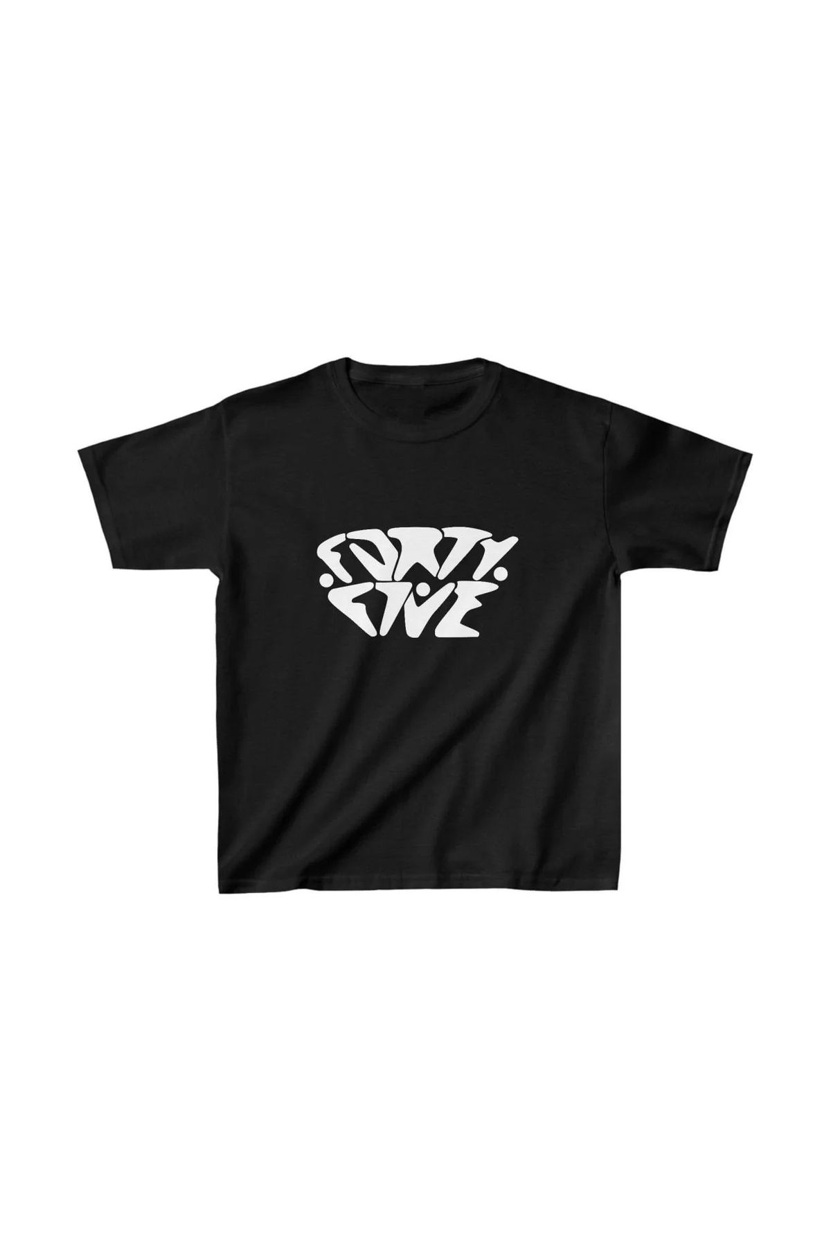 luz&pos Unisex Çocuk Baskılı T-Shirt - Siyah