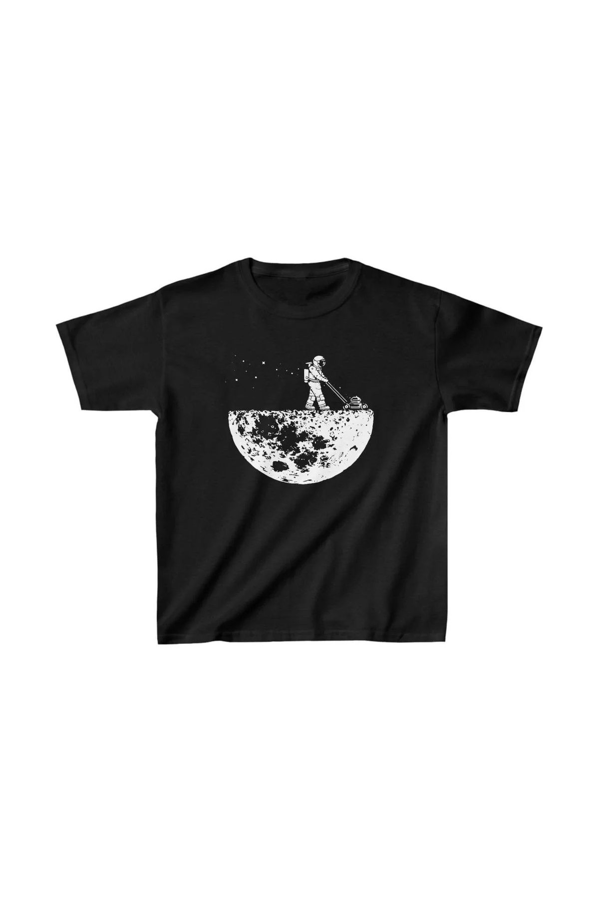 luz&pos Unisex Çocuk Baskılı T-Shirt - Siyah