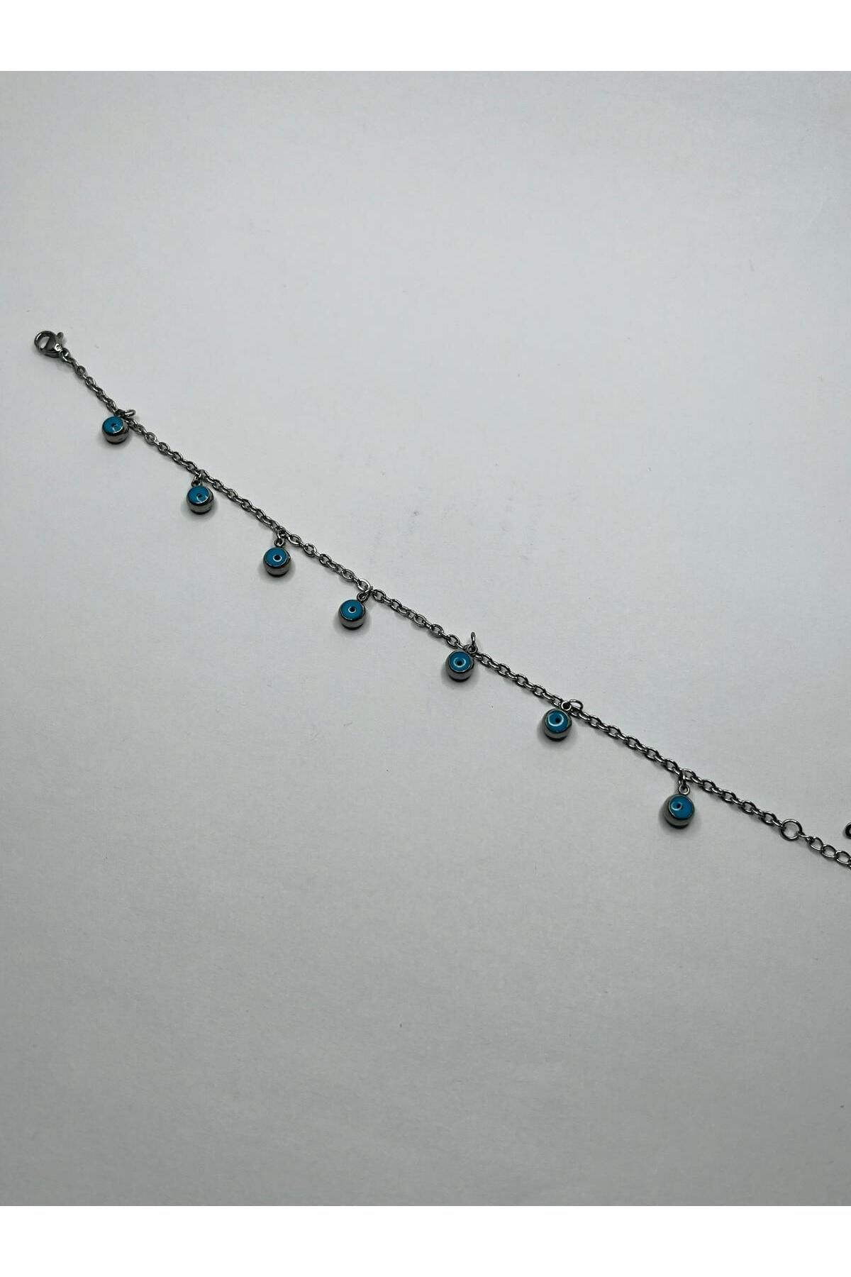ASİN ACCESSORİES Göz Detaylı Halhal - Çelik Halhal