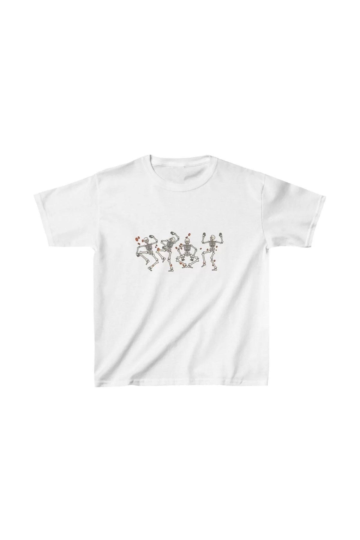 luz&pos Unisex Çocuk Baskılı T-Shirt - Beyaz