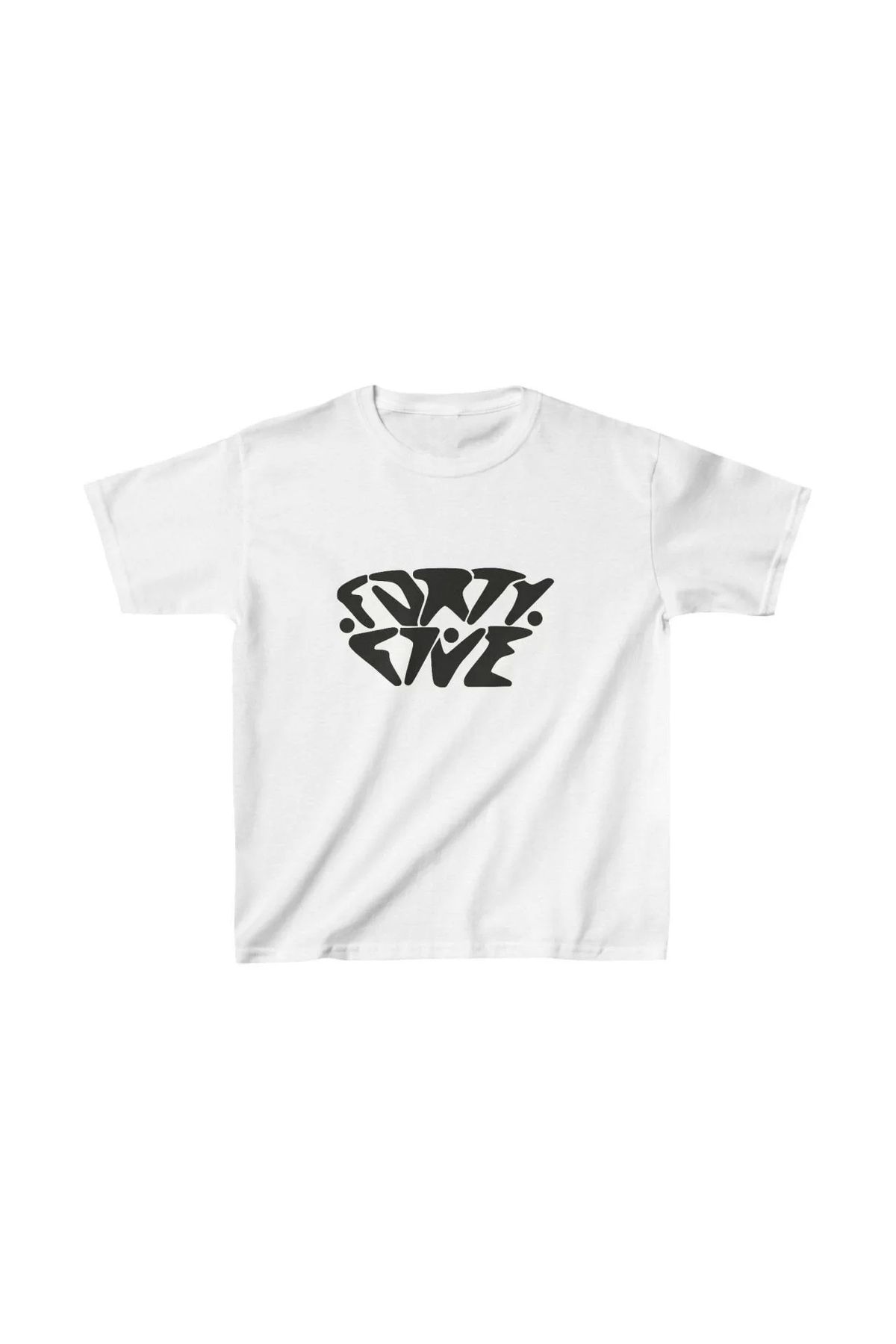 luz&pos Unisex Çocuk Baskılı T-Shirt - Beyaz