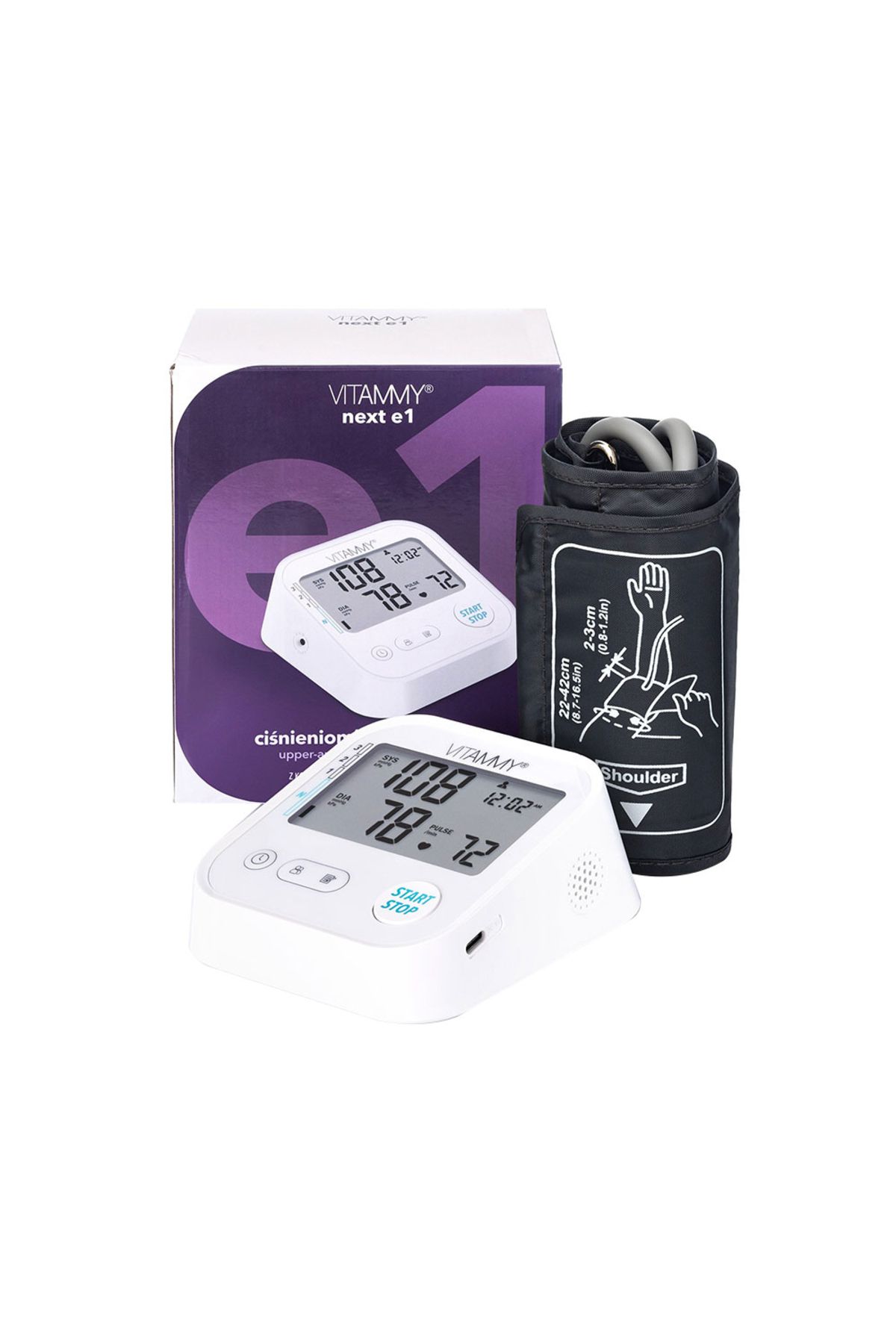 Vitammy Tensiometru Electronic De Brat Vitammy Next E1, Usb-c Inclus - One Size