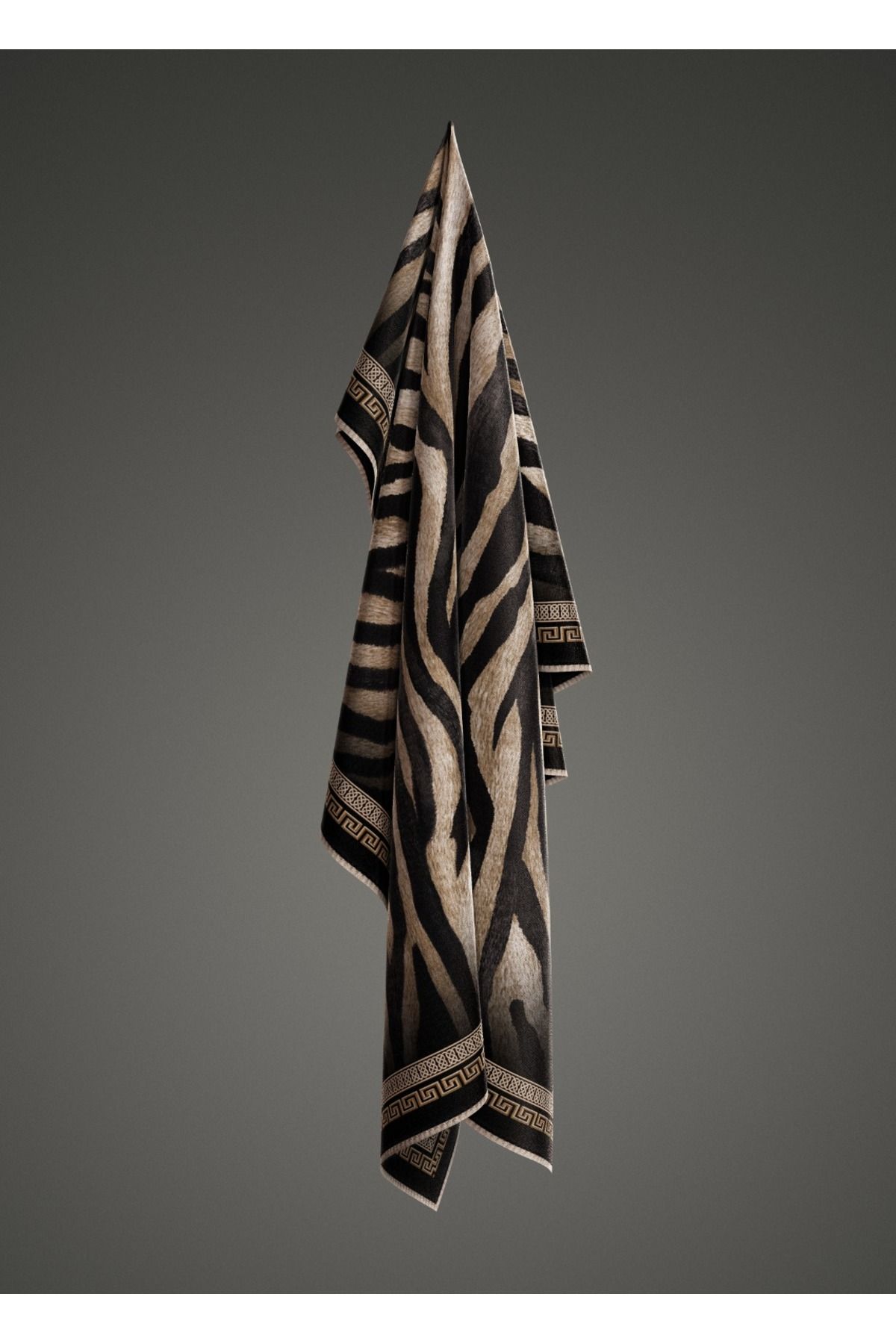 Levidor-Zebra Pattern Sparkling Crystal Scarf 2