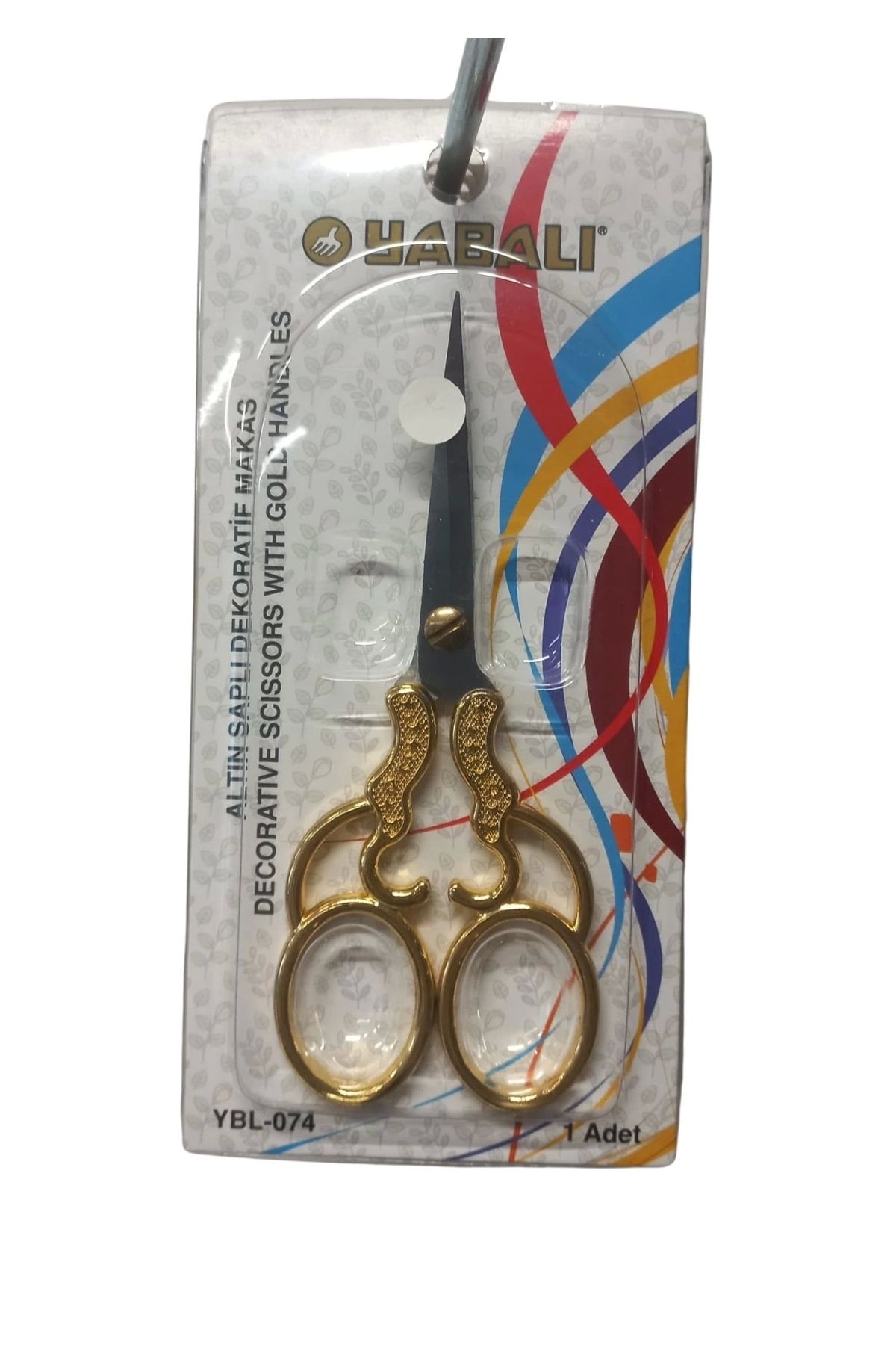 P Parla Nakış Makası Altın Saplı Dekoratif Makas YBL-074 Model 2