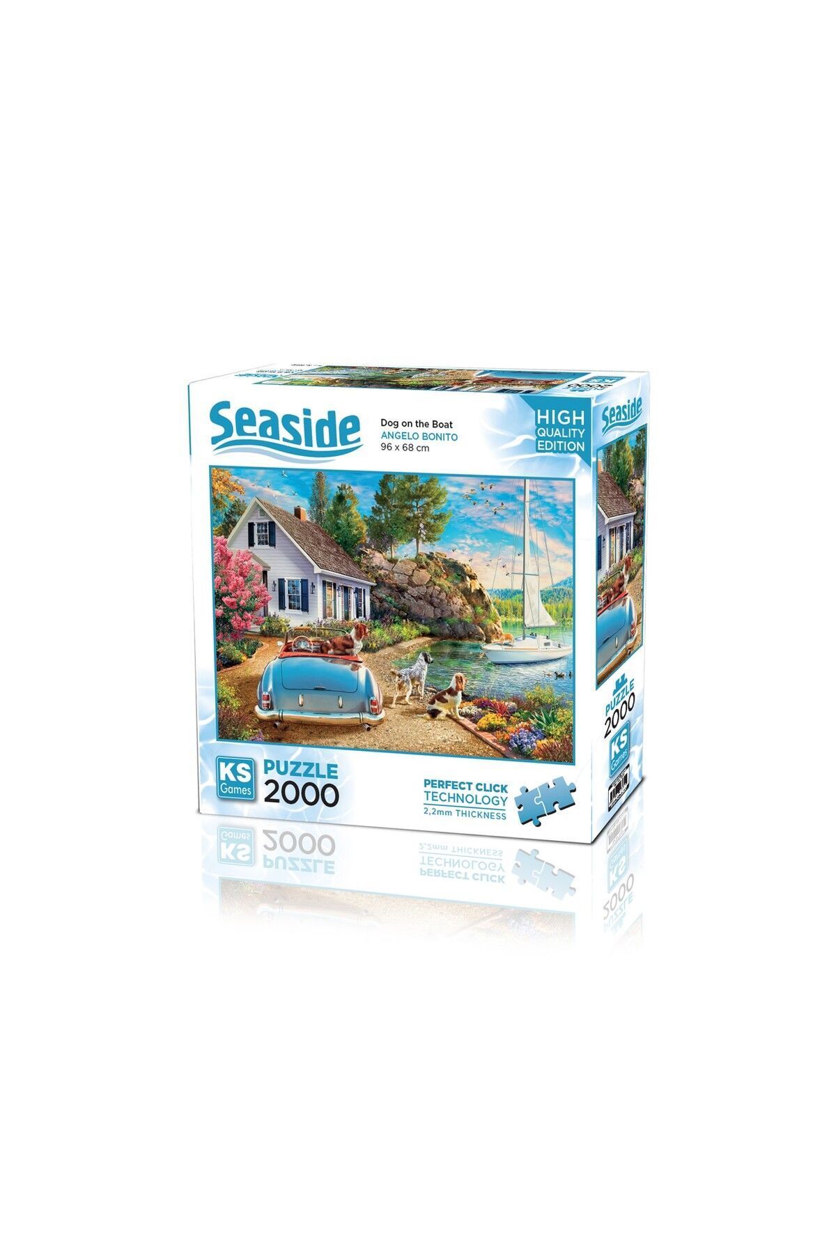 Ks Games Puzzle 2000 Parça Dog On The Boat 22537