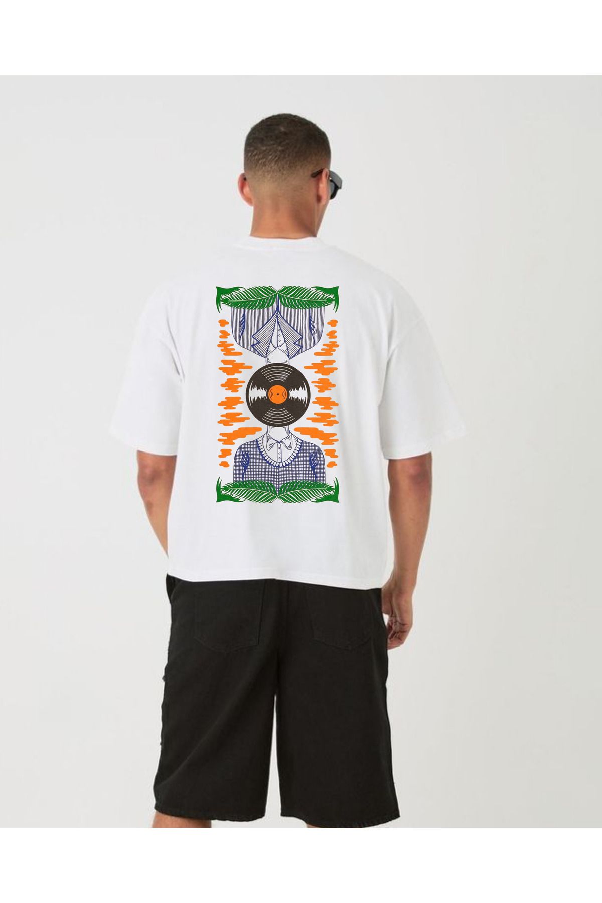DAĞ TEKSTİL PLAKA KAFALAR Oversize T-shirt