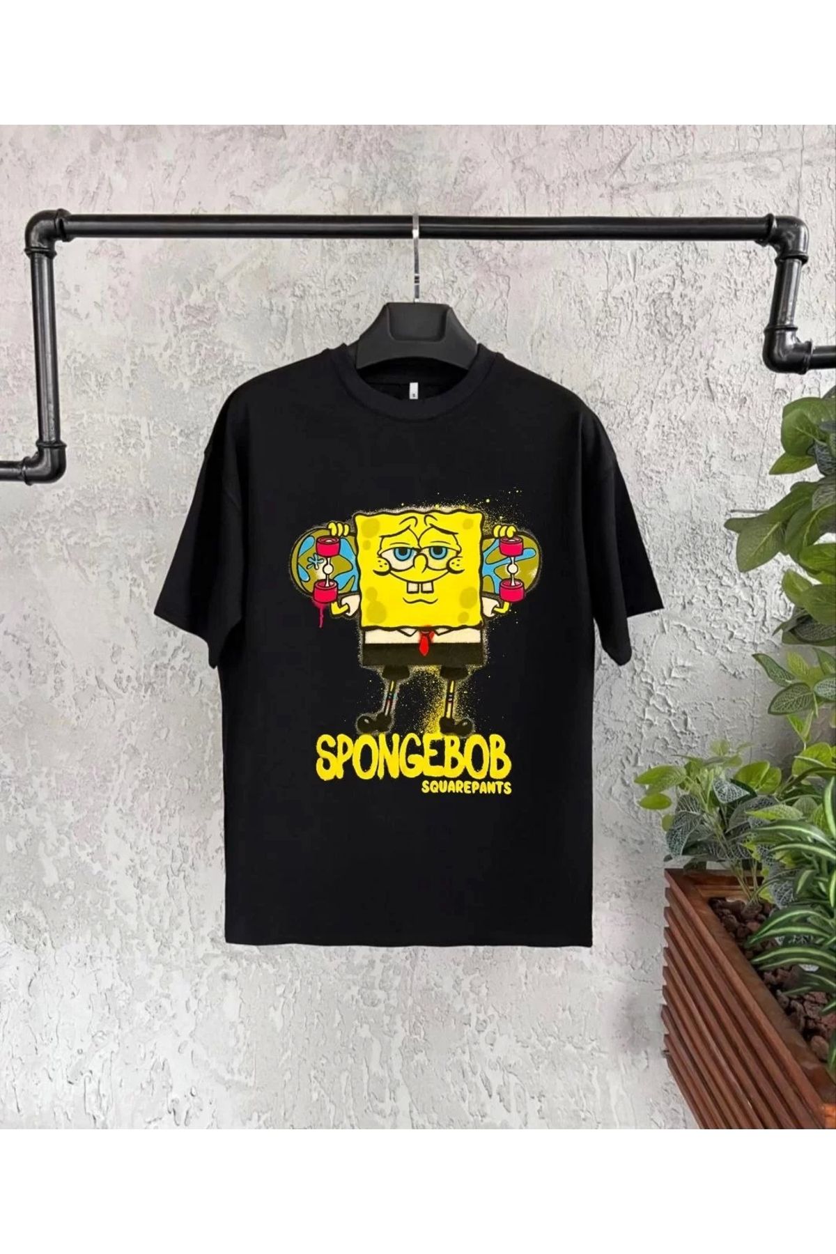 luz&pos Bisiklet Yaka Kısa Kol Çocuk Baskılı T-Shirt - Siyah
