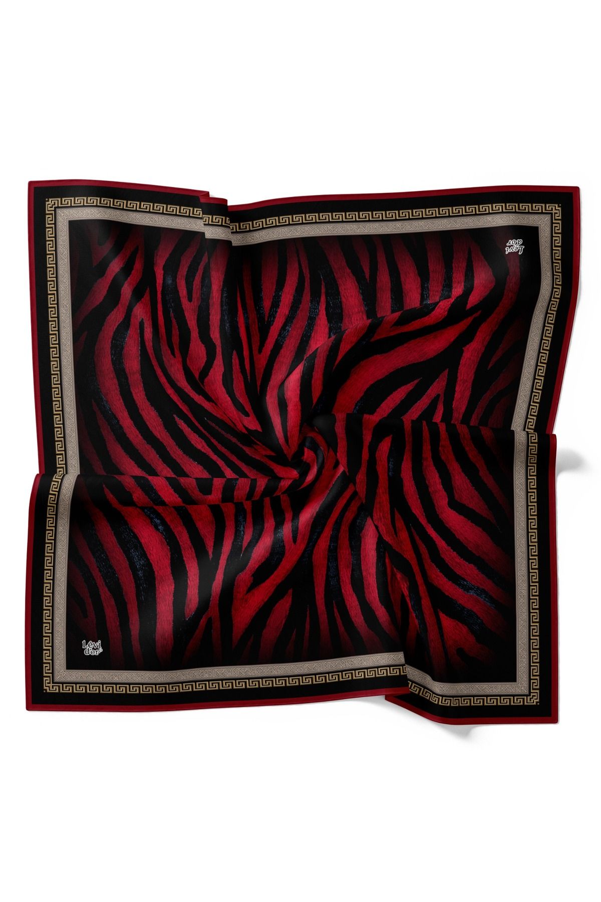 Levidor-Zebra Pattern Sparkling Crystal Scarf 2