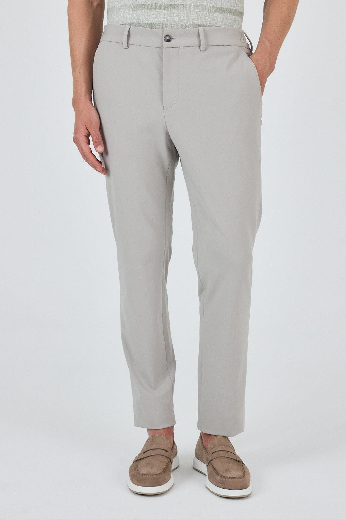 İmza Taş Rengi Esnek Yandan Cepli Casual Slim Fit Jogger Pantolon 1003250162