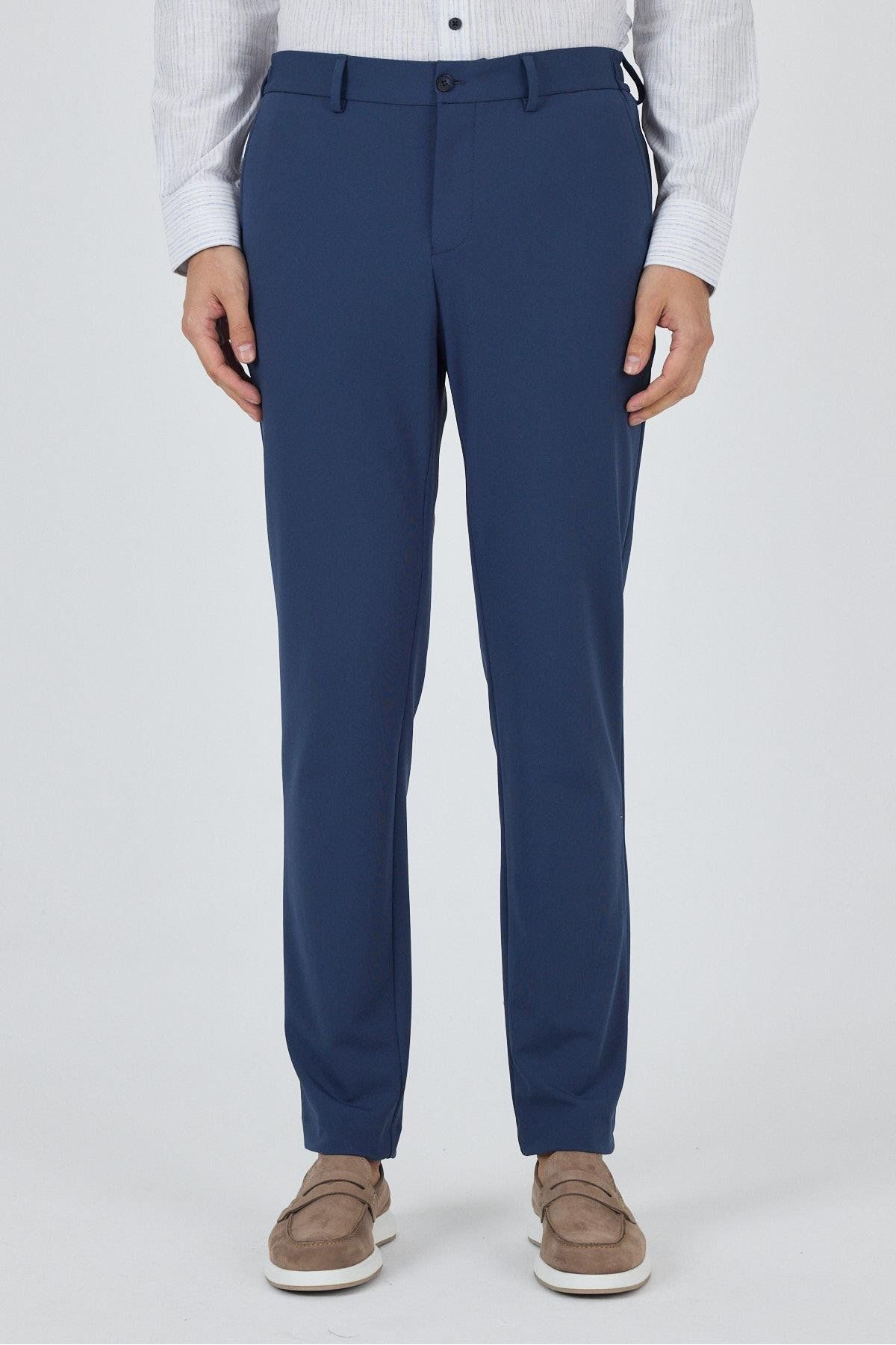 İmza Lacivert Esnek Yandan Cepli Casual Slim Fit Jogger Pantolon 1003250162