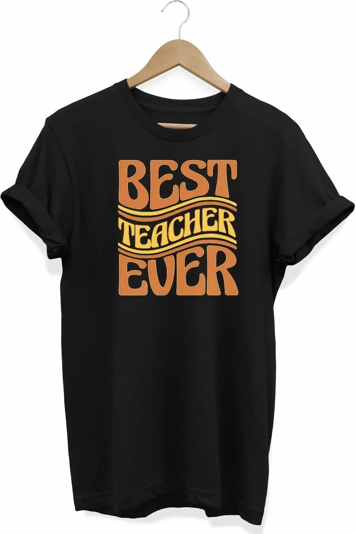 luz&pos 24 Kasım Öğretmenler Baskılı T-shirt - Siyah