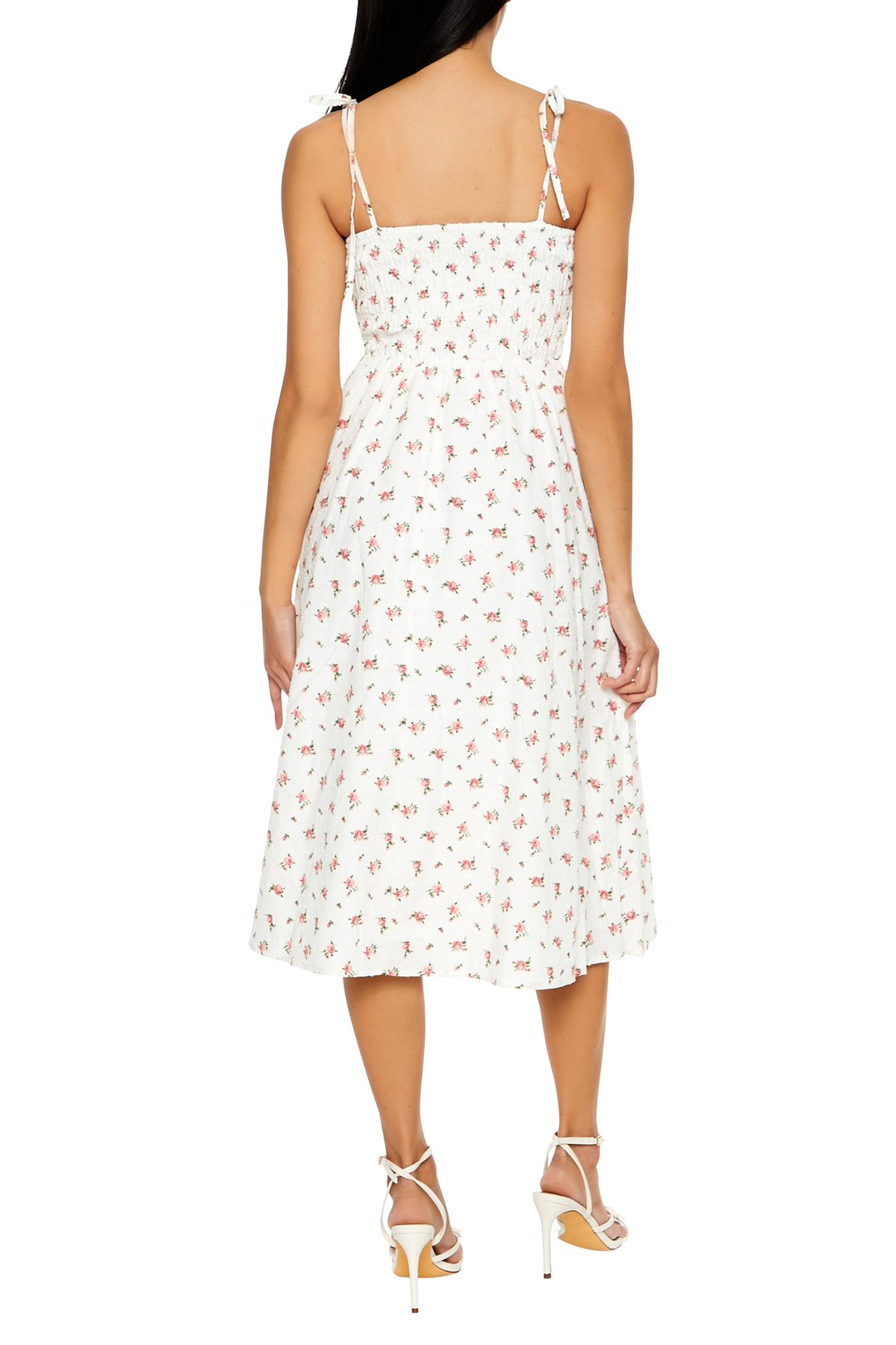 Forever 21 Çiçek Desenli A-Line Midi Elbise