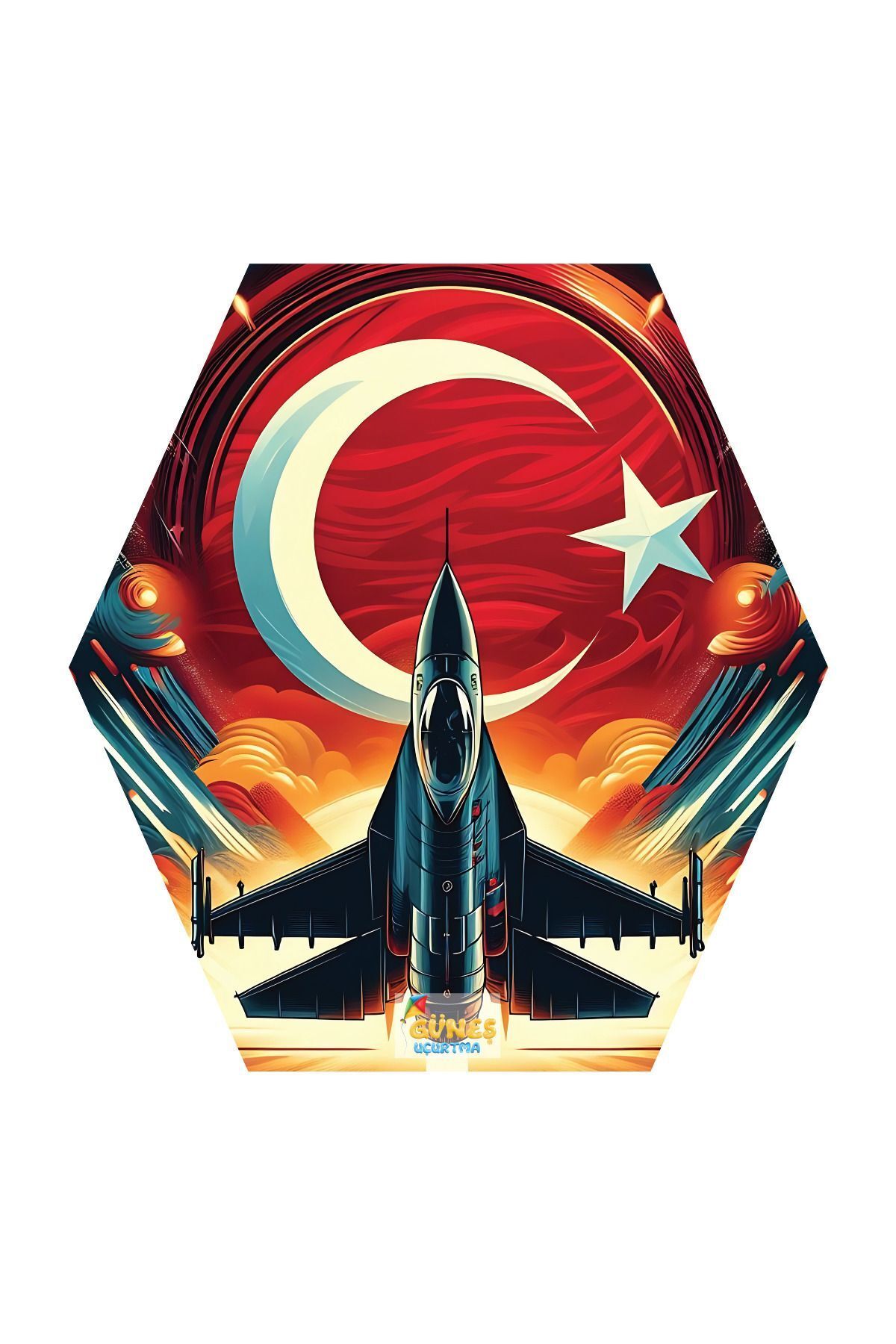 Asya Oyuncak Ay Yıldız Jet Uçurtma Hk3013