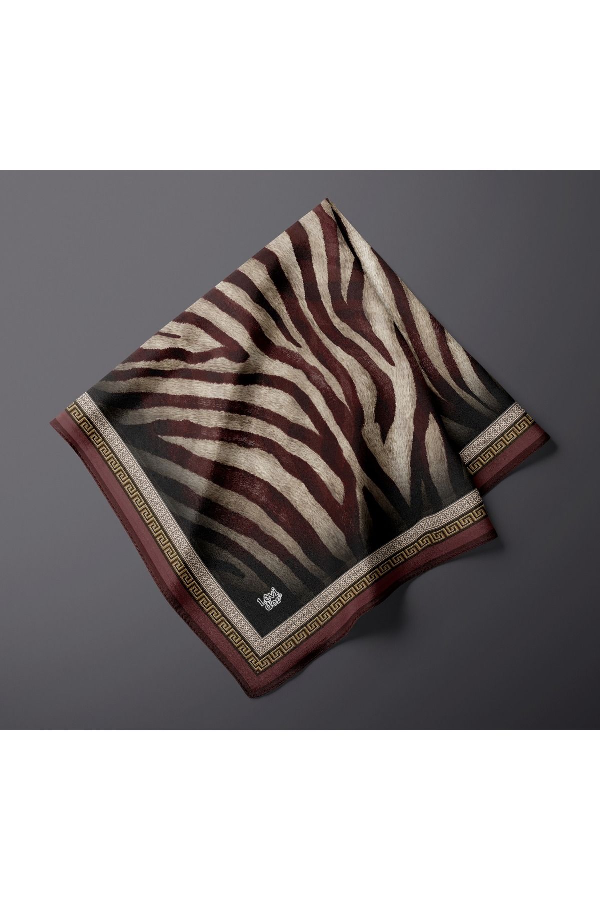Levidor-Zebra Pattern Sparkling Crystal Scarf 2
