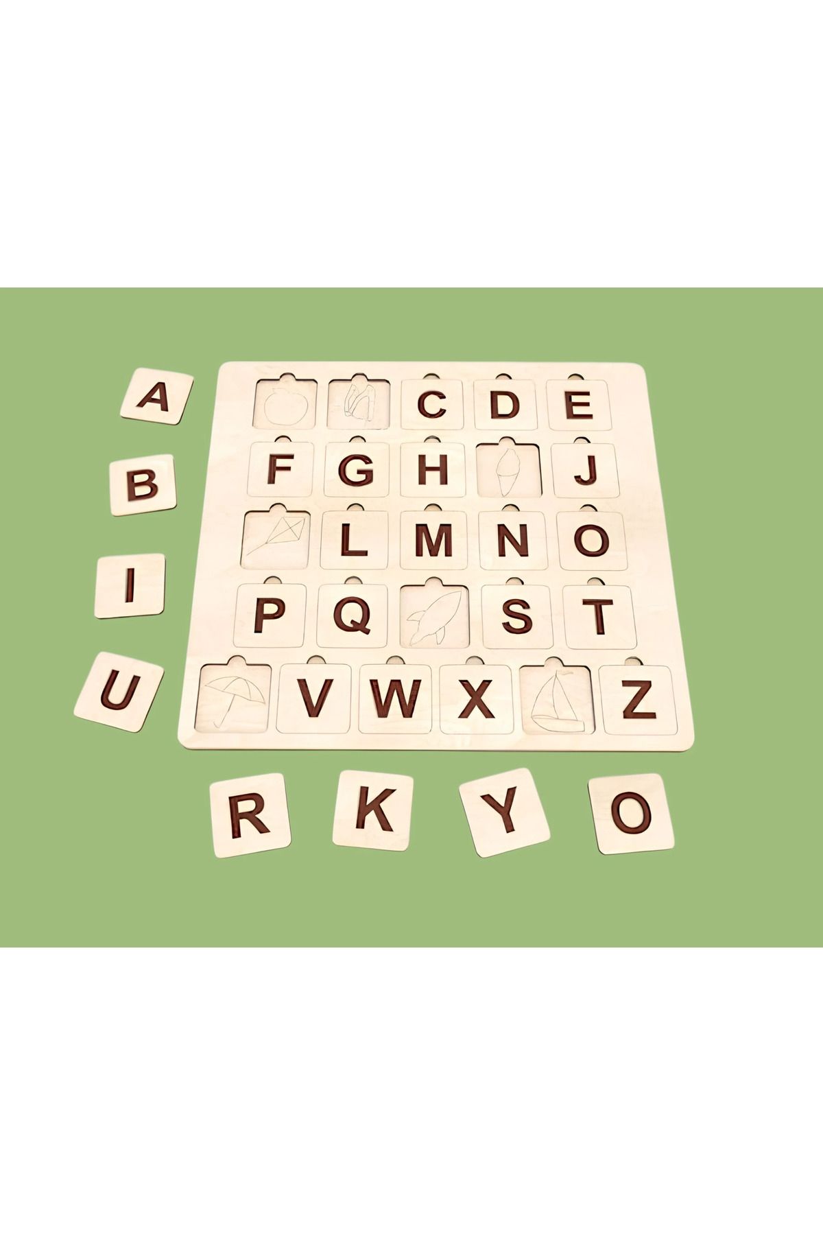 STEMXR Montessori İngilizce Harf ve Kelime Öğrenme Eğitim Seti