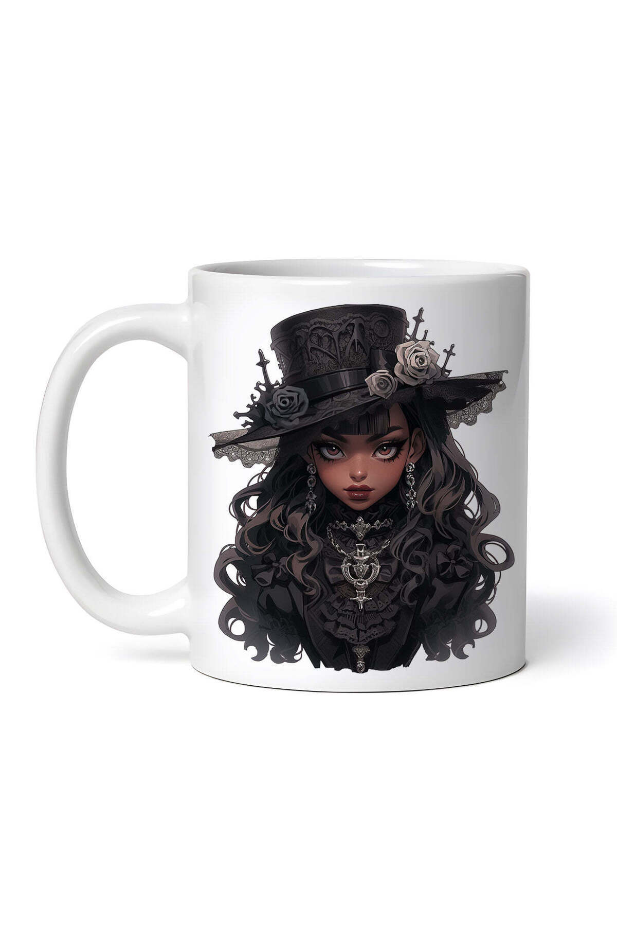 OEM Cană Albă Personalizată, Fată De Halloween Cu Pălărie, Inovatix . 330ml - One Size
