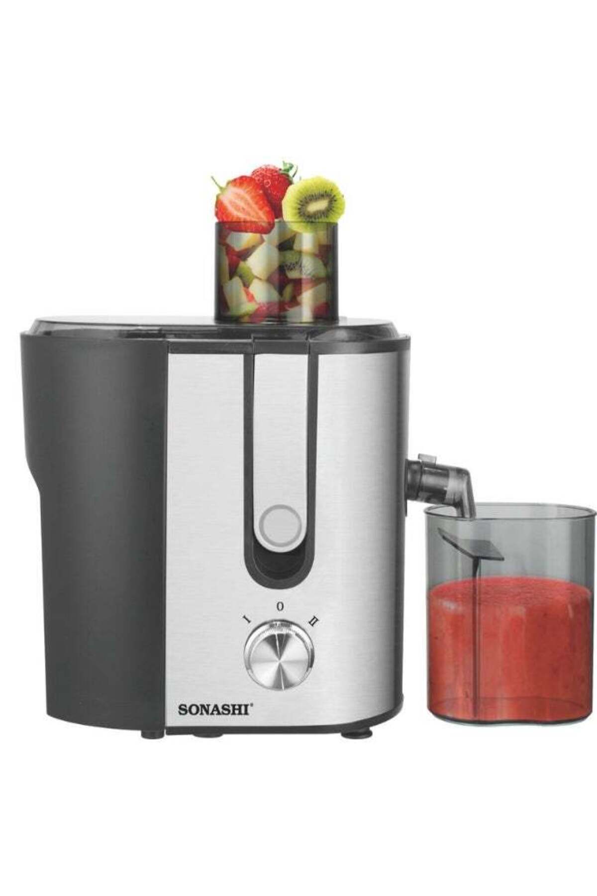 sonashi-Juice Extractor with 2 Speeds - 1.2L Large Pulp Container | Whole Fruit Juice Extractor with Stainle 1