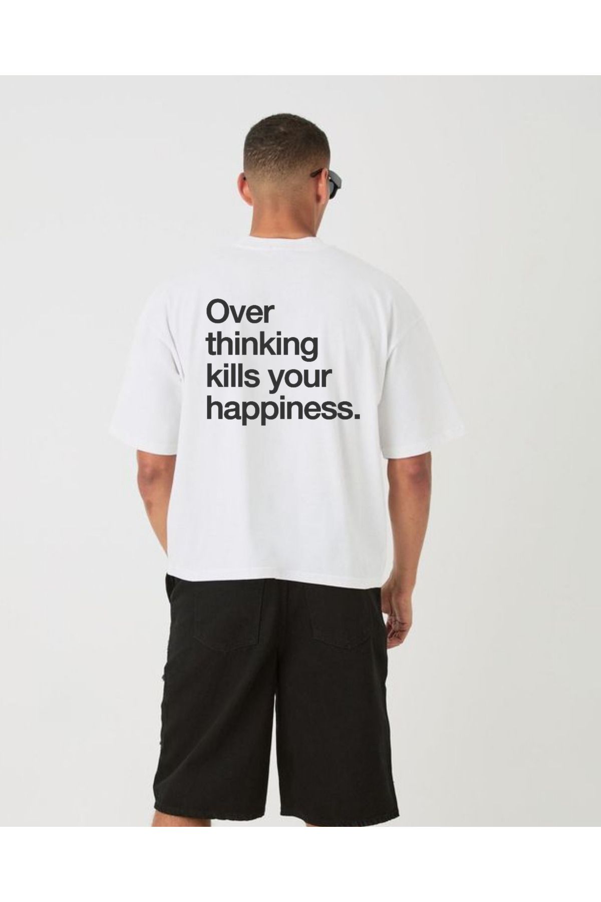 DAĞ TEKSTİL OVER THİNKİNG Oversize T-shirt