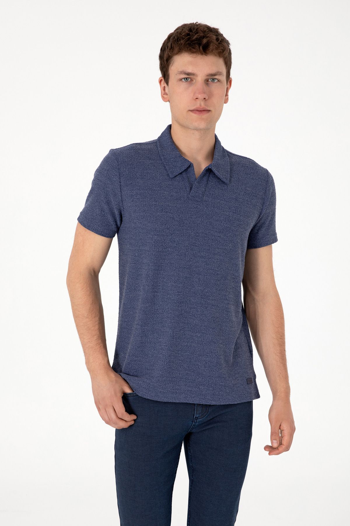 U.S. Polo Assn. Erkek Açık Lacivert Tişört 50303227-VR059