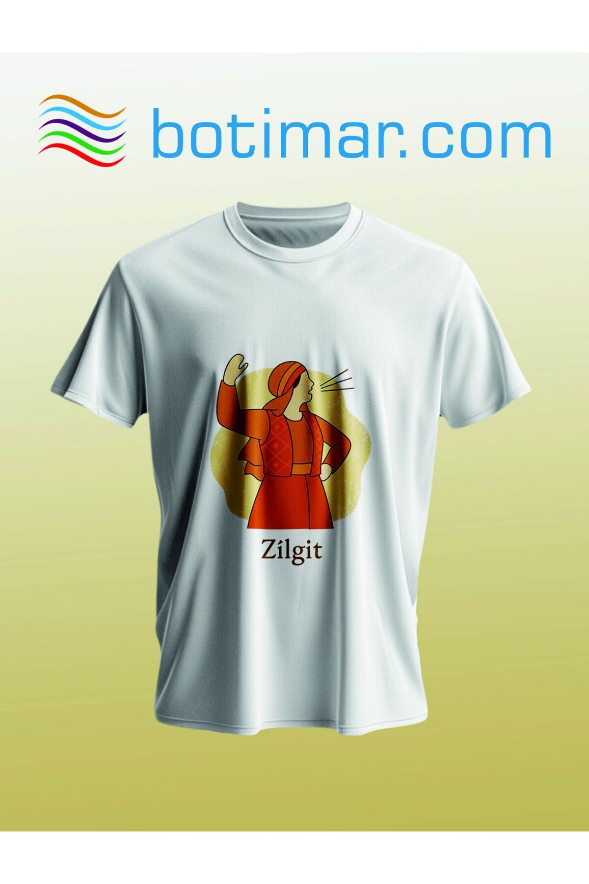 botimar ZÎLGİT BASKILI KÜRTÇE T-SHIRT-m