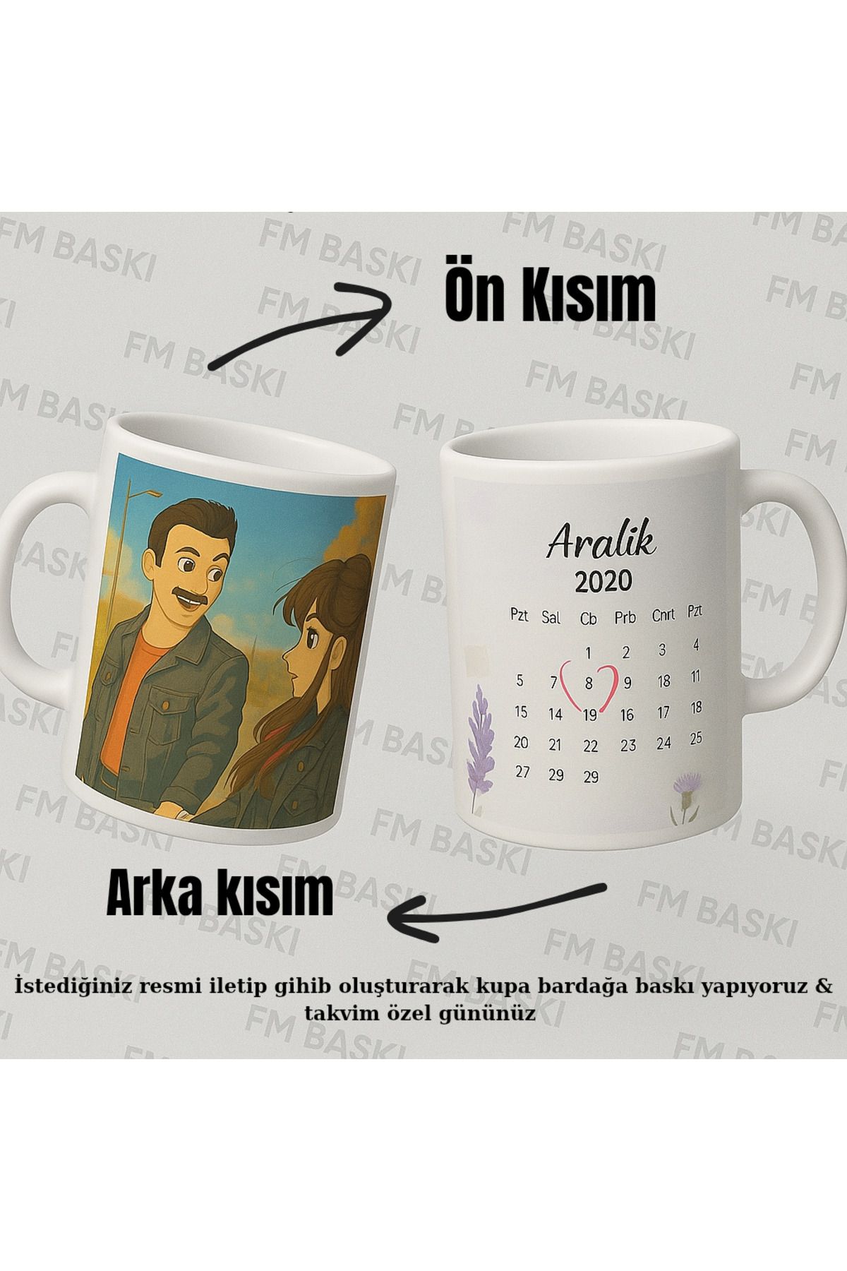 FM BASKI "Zamanın Tanığı Aşk Kupa – Ghibli Tarzı & Özel Takvimli"