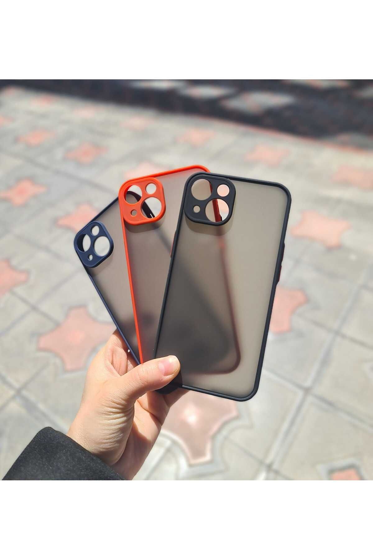 CEP-HANE Apple iPhone 14 Yan Tuşları Renkli Mat Kapak