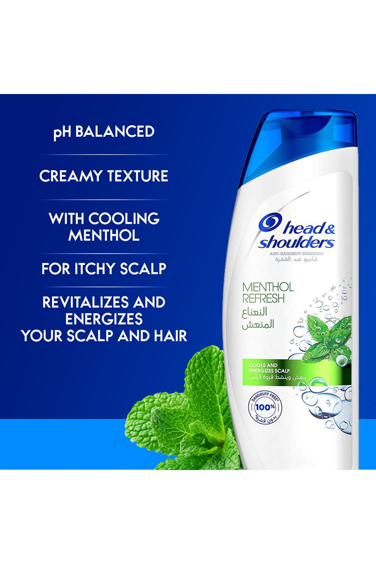 Head&Shoulders-Head & Shoulders Menthol Refresh Anti-Dandruff Shampoo for Itchy Scalp 400 ml 5