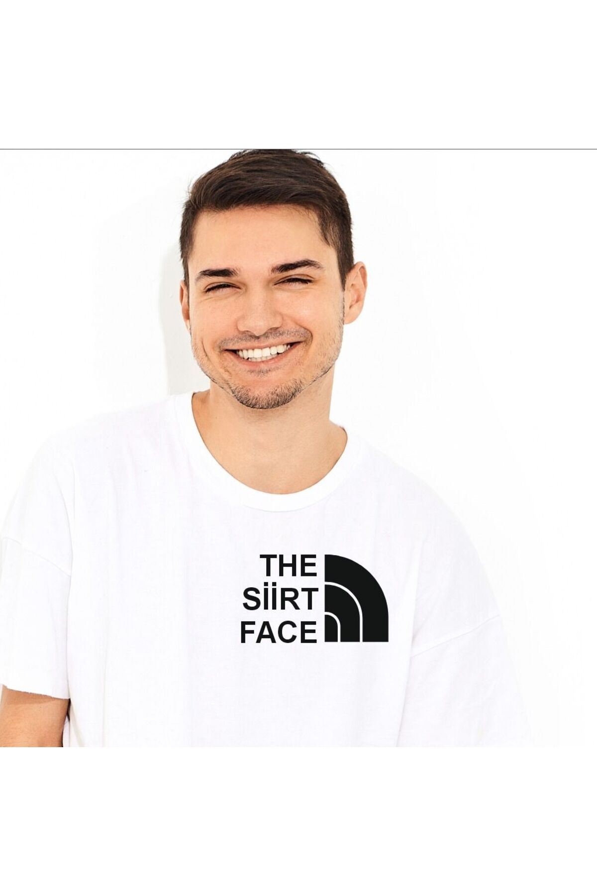 botimar THE SİİRT FACE BASKILI T-SHIRT-xxl - beyaz