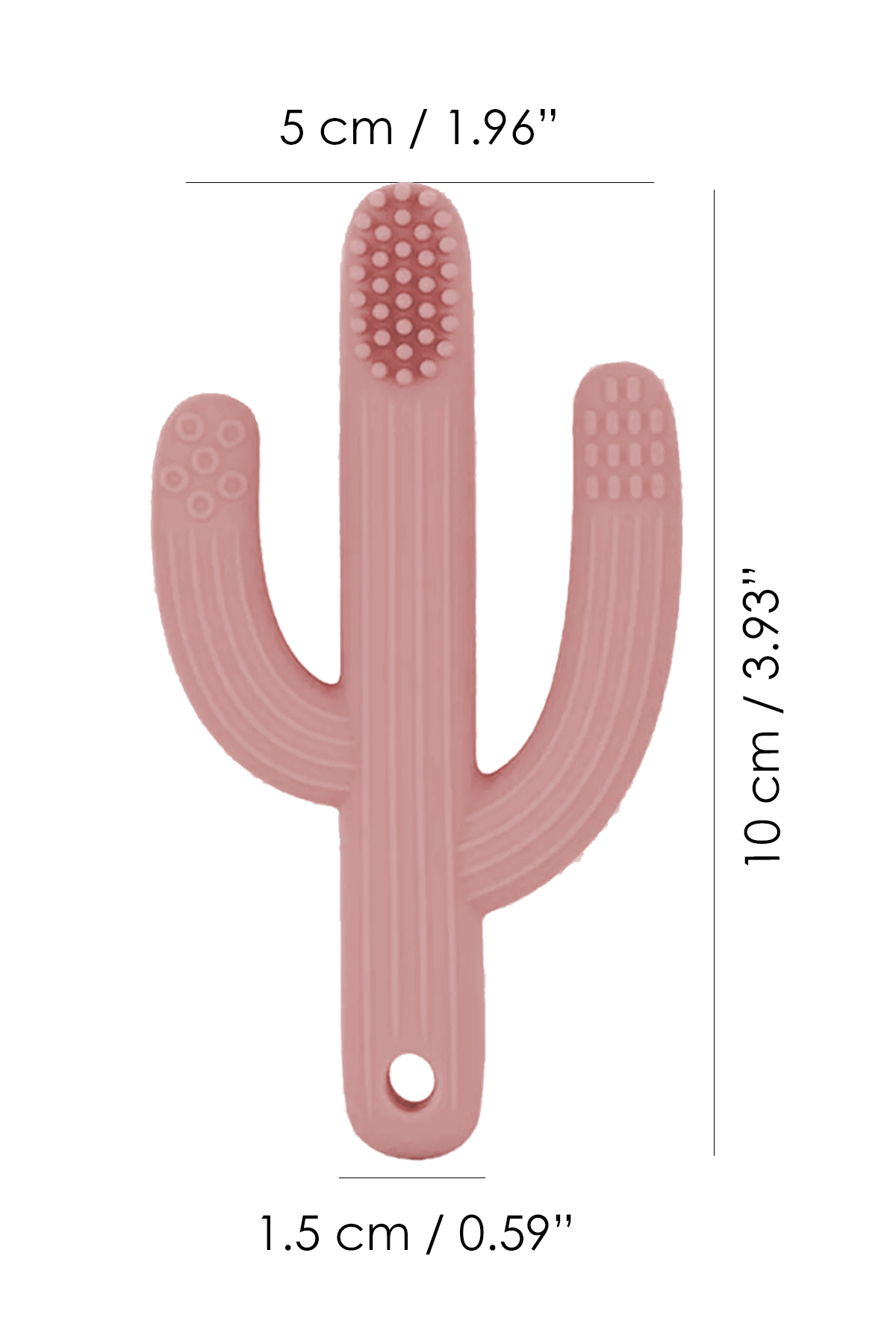 Meleni Baby 3'lü Silikon Diş Kaşıyıcı Set - Kaktüs Zürafa Figürlü Diş Kaşıyıcı Bebek Diş Kaşıma Emziği Pembe fotoğrafı 7 (önizleme)