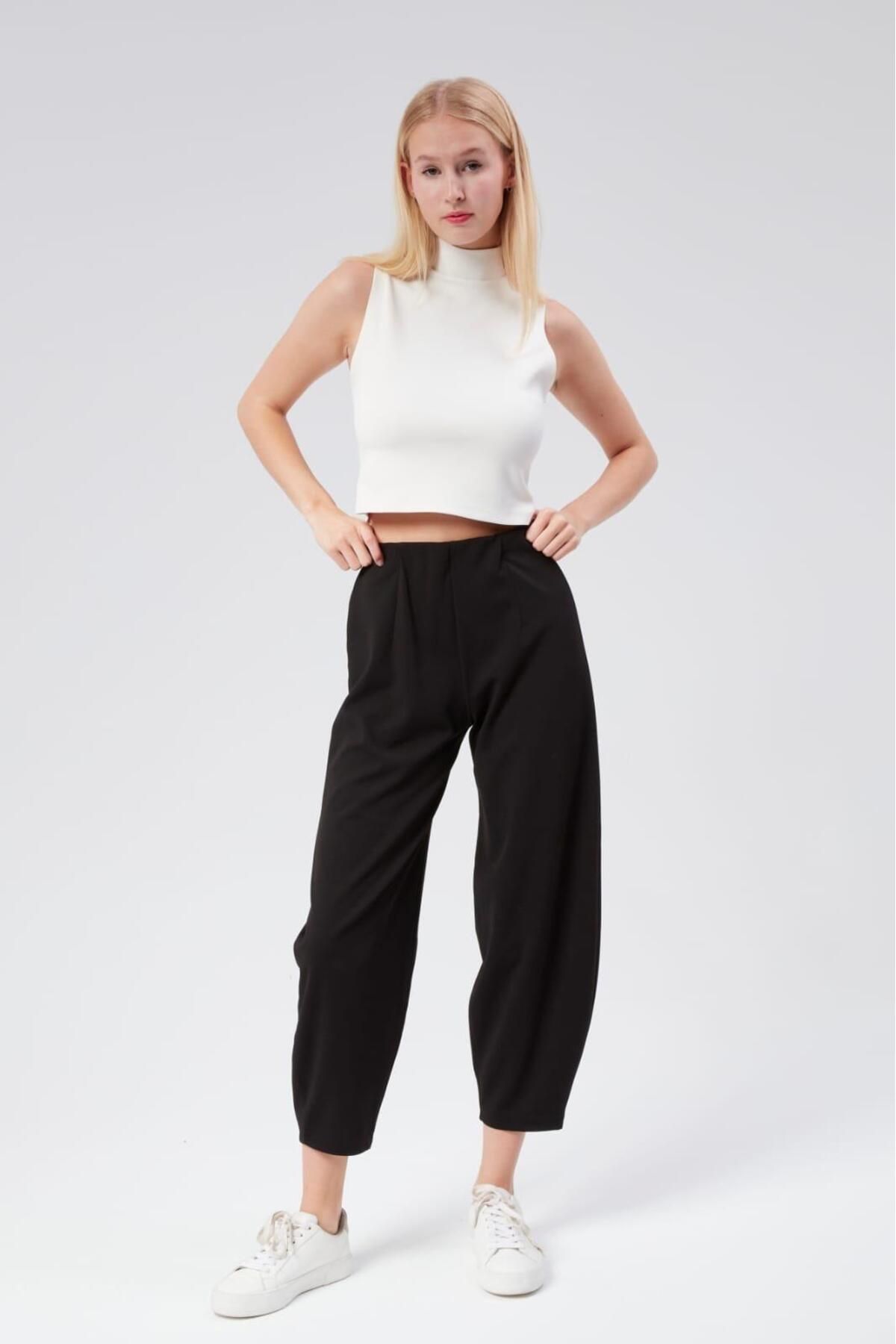 NOA LİNE Scuba Krep Şalvar Model Balon Pantolon