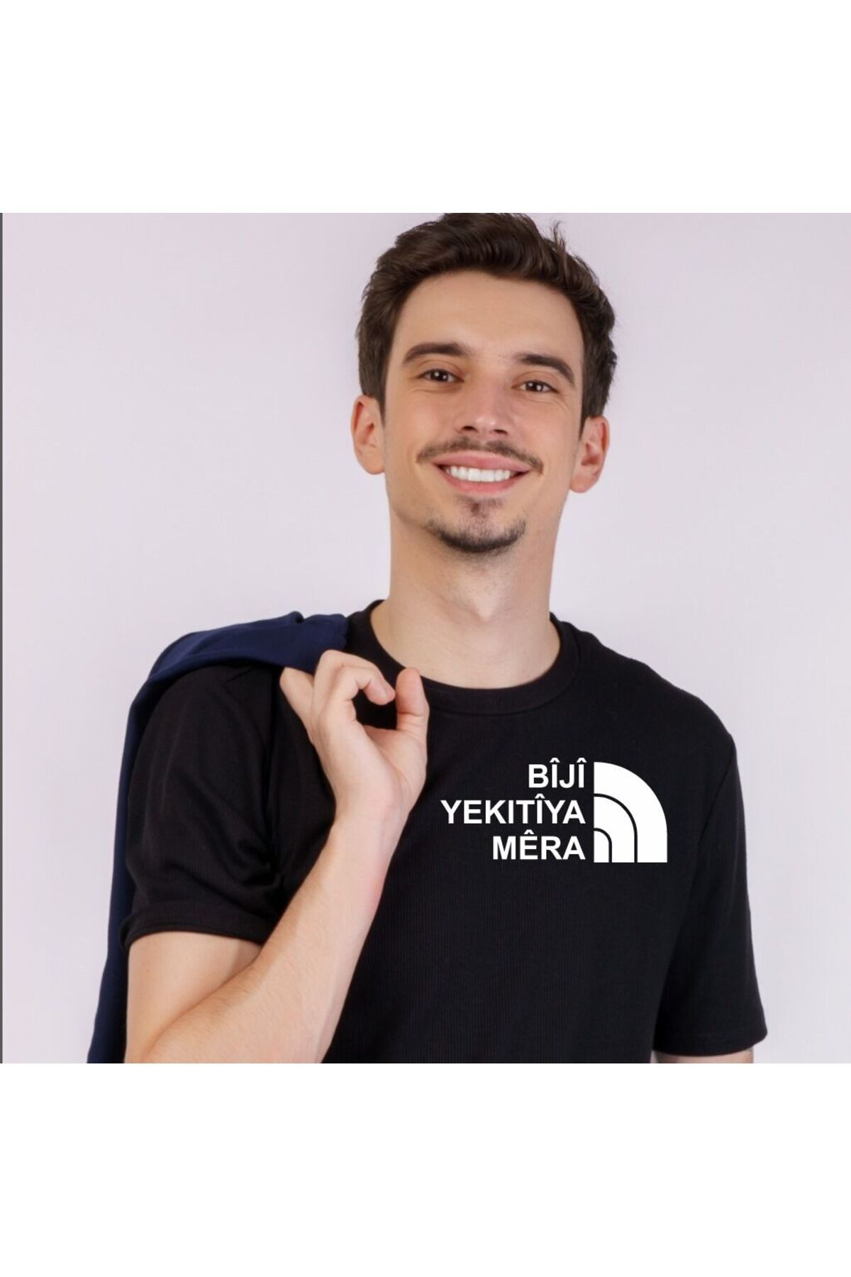botimar BİJİ YEKITÎYA MERA BASKILI T-SHIRT-xxl - siyah