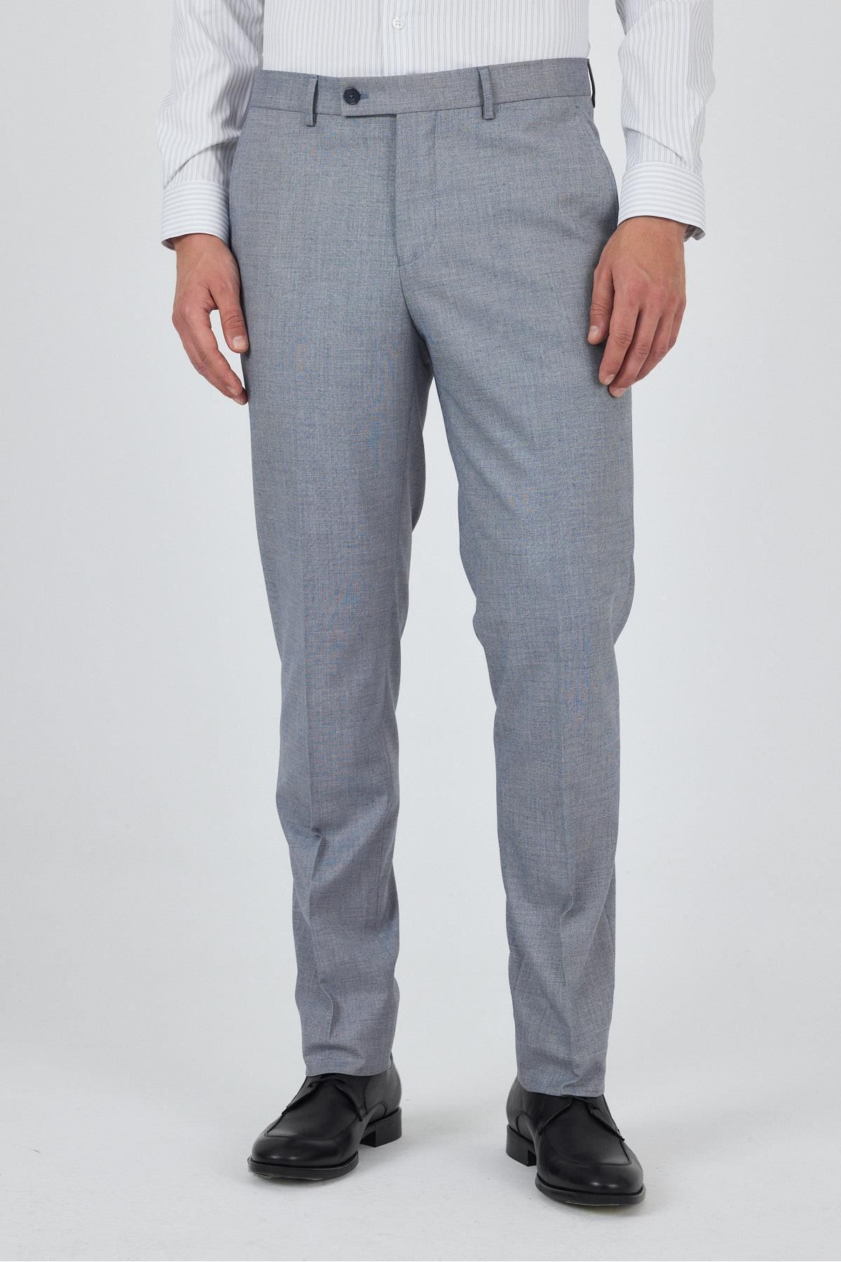 İmza Koyu Mavi Esnek Yandan Cepli Comfort Fit Classic Pantolon 1003250151