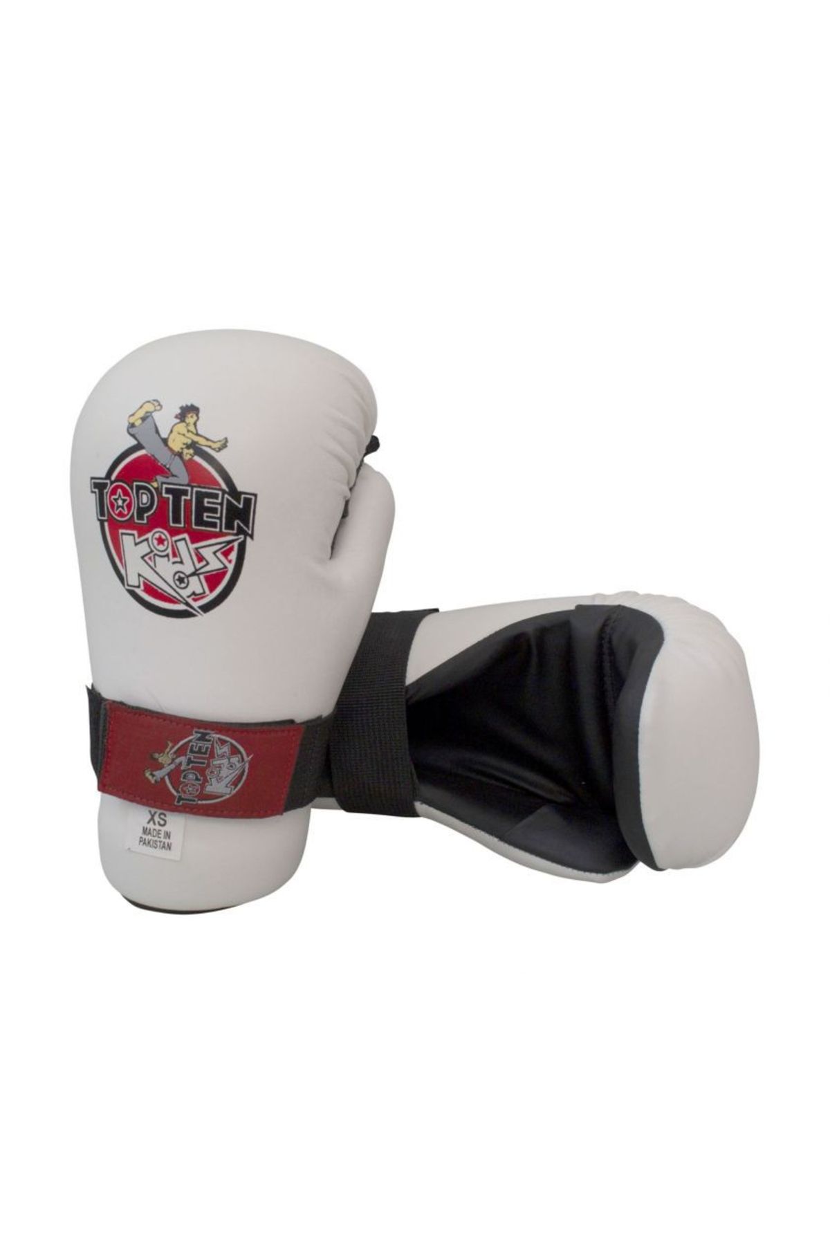 Top Ten Mănuși De Kickboxing „kids 2016”, Aprobate Wako, Top Ten, Albe, Mărimea Xs - XS