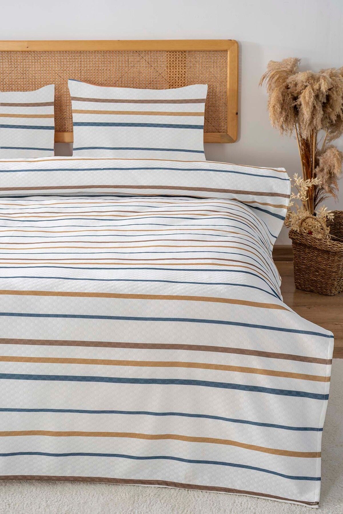 Riva Aren Çift Kişilik Baskılı Pike 200 x 220 cm