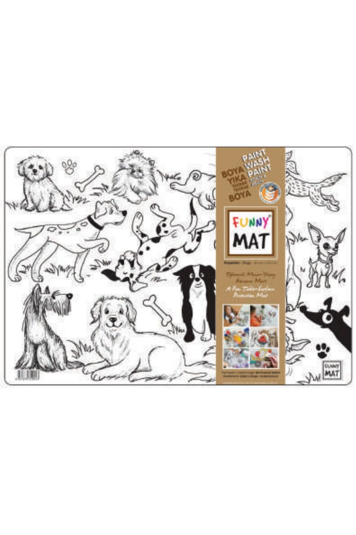 Destek Yayınları Funny Mat Köpekler 335x48cm